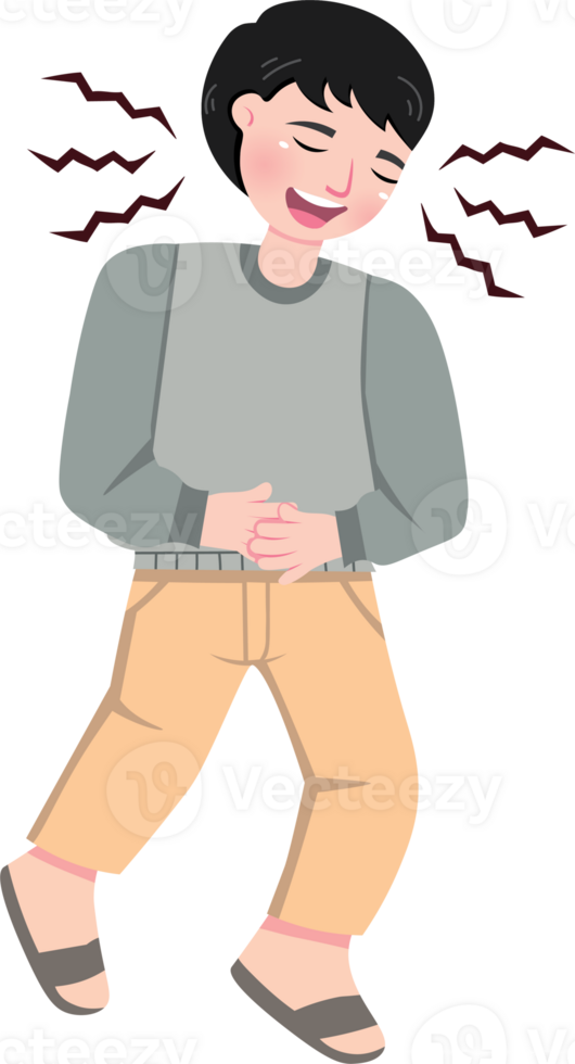Laughing Boy with Joyful Expression on His Face png