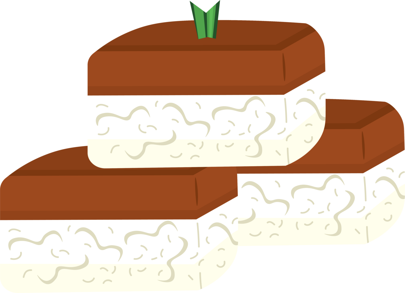 Indonesian Traditional Talam Cake with Sticky Rice and Palm Sugar for Iftar png