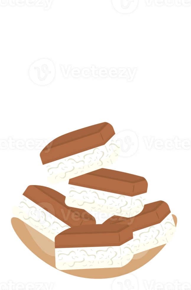 Traditional Wet Snacks for Iftar in Plastic Bag During Ramadan png