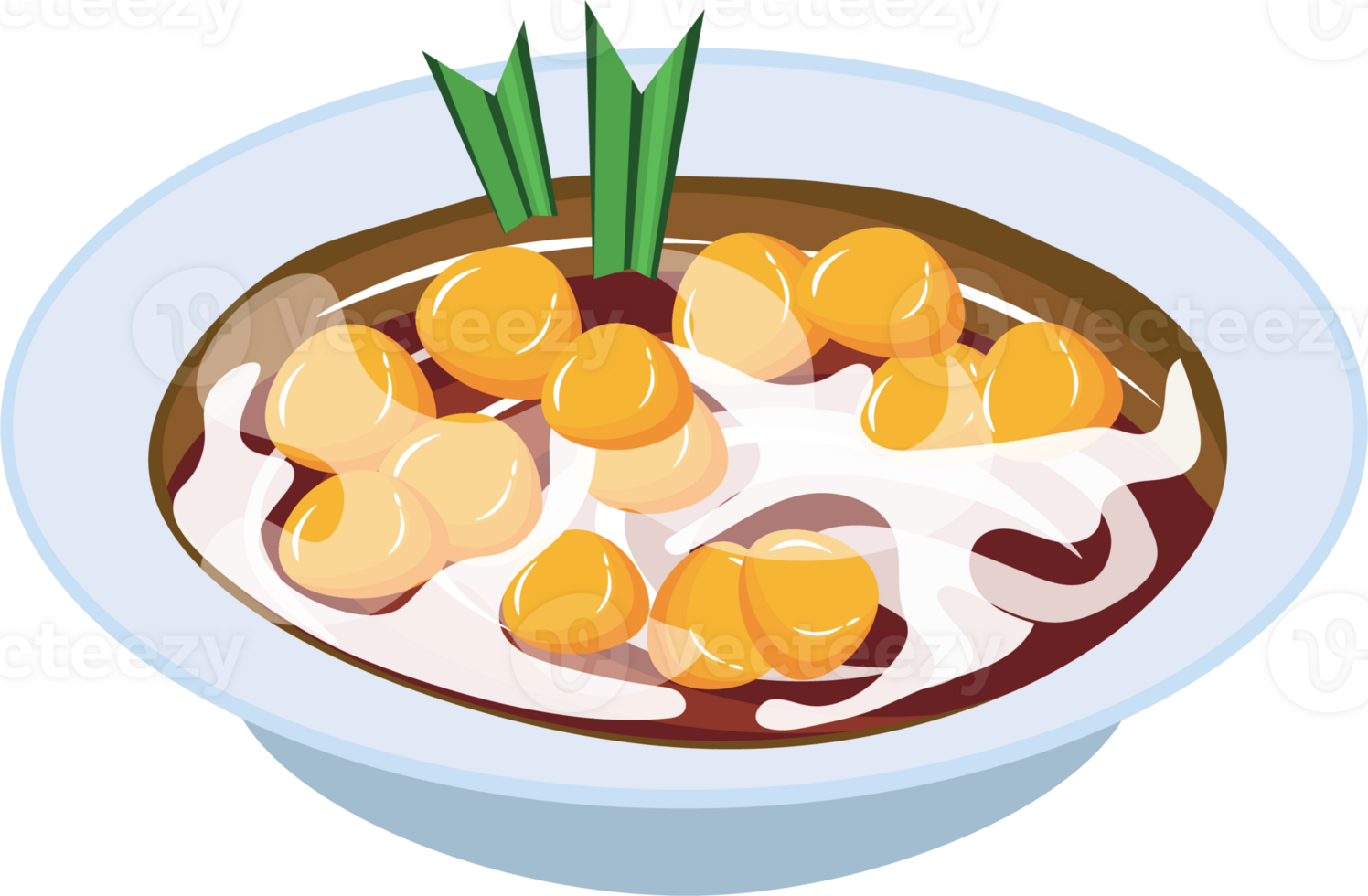 Bubur Candil in Coconut Milk for Breaking the Fast png