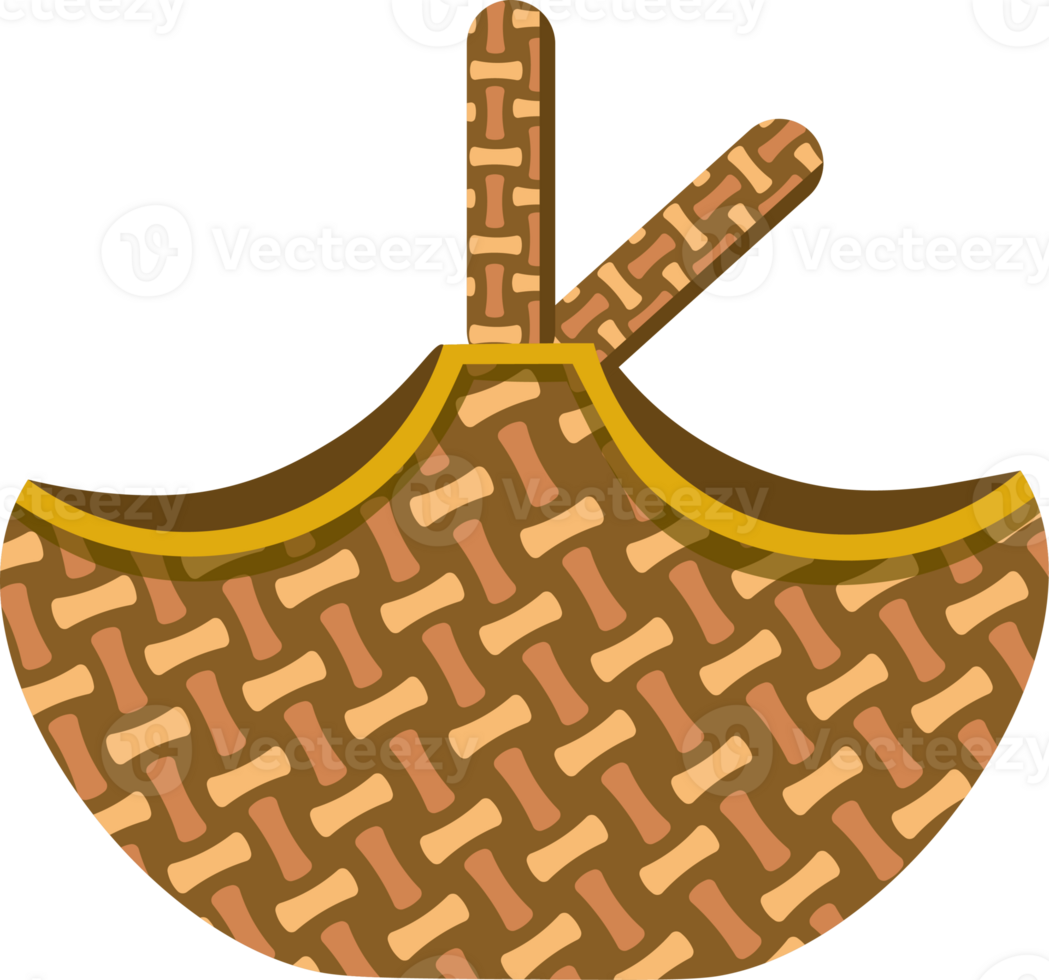 Rattan basket design for handmade product showcase png
