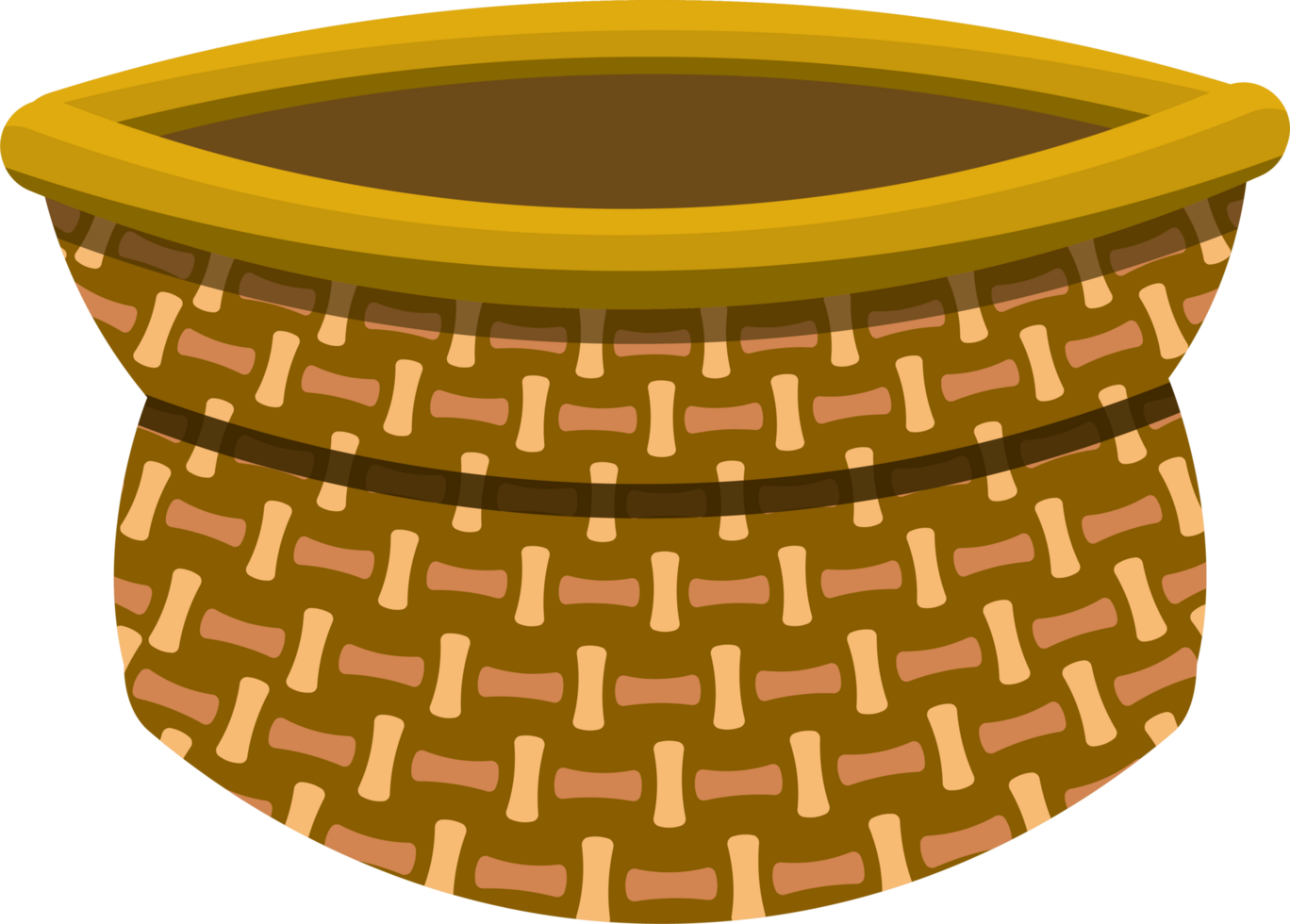 Craft day concept with handmade rattan basket png