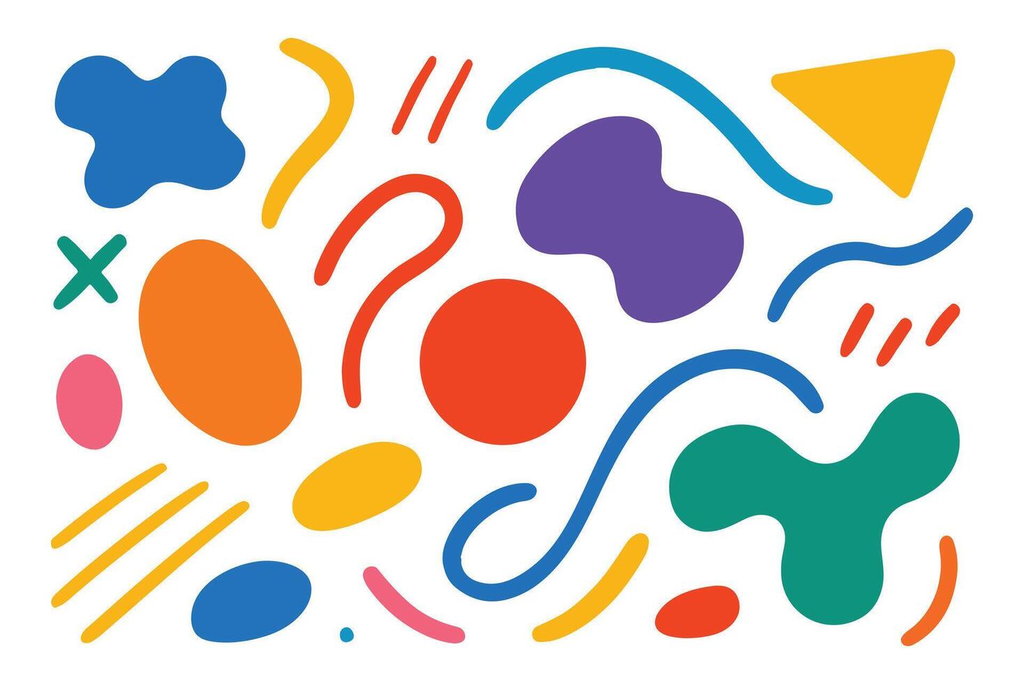 abstract colorful shapes geometric vector
