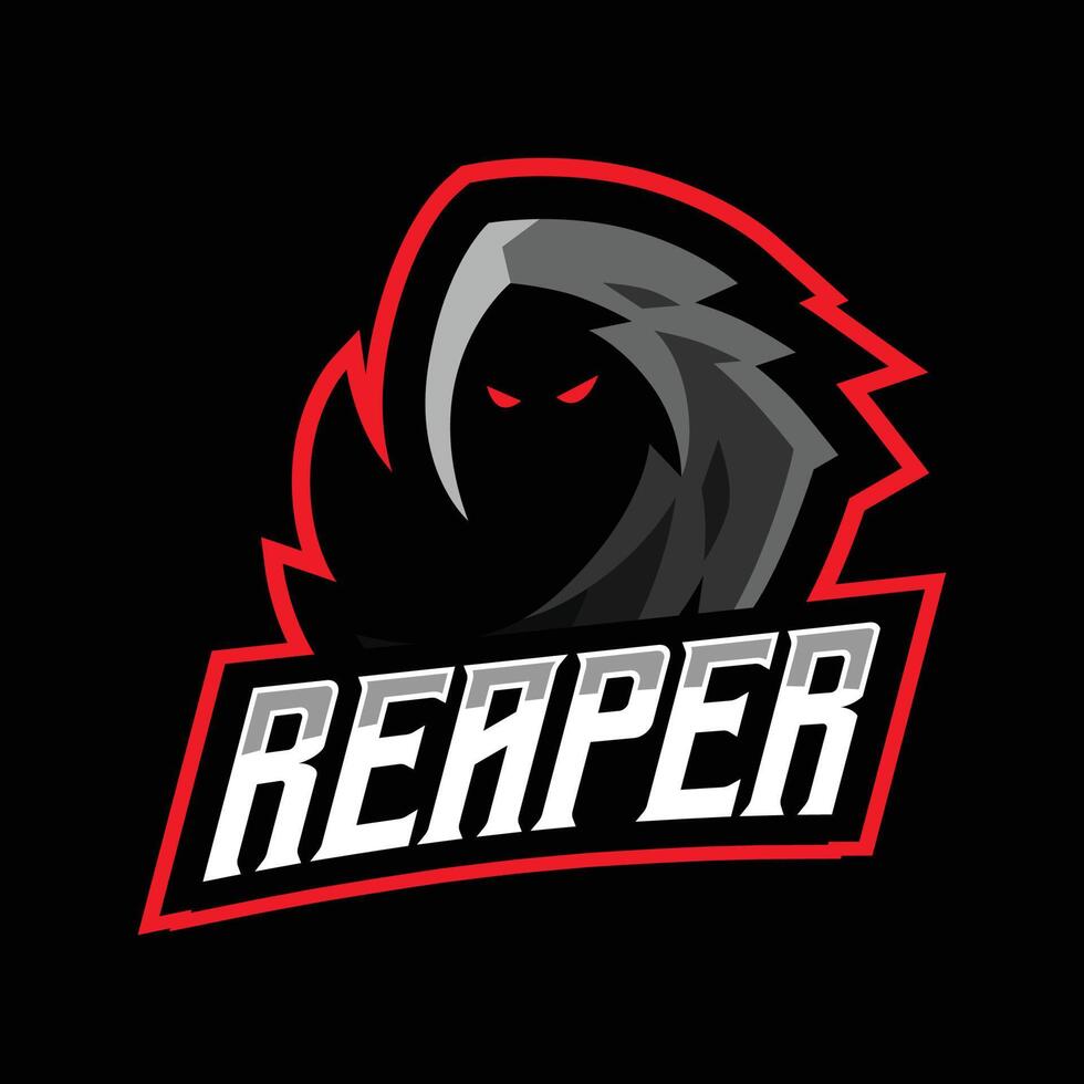 grim reaper e-sport logo vector
