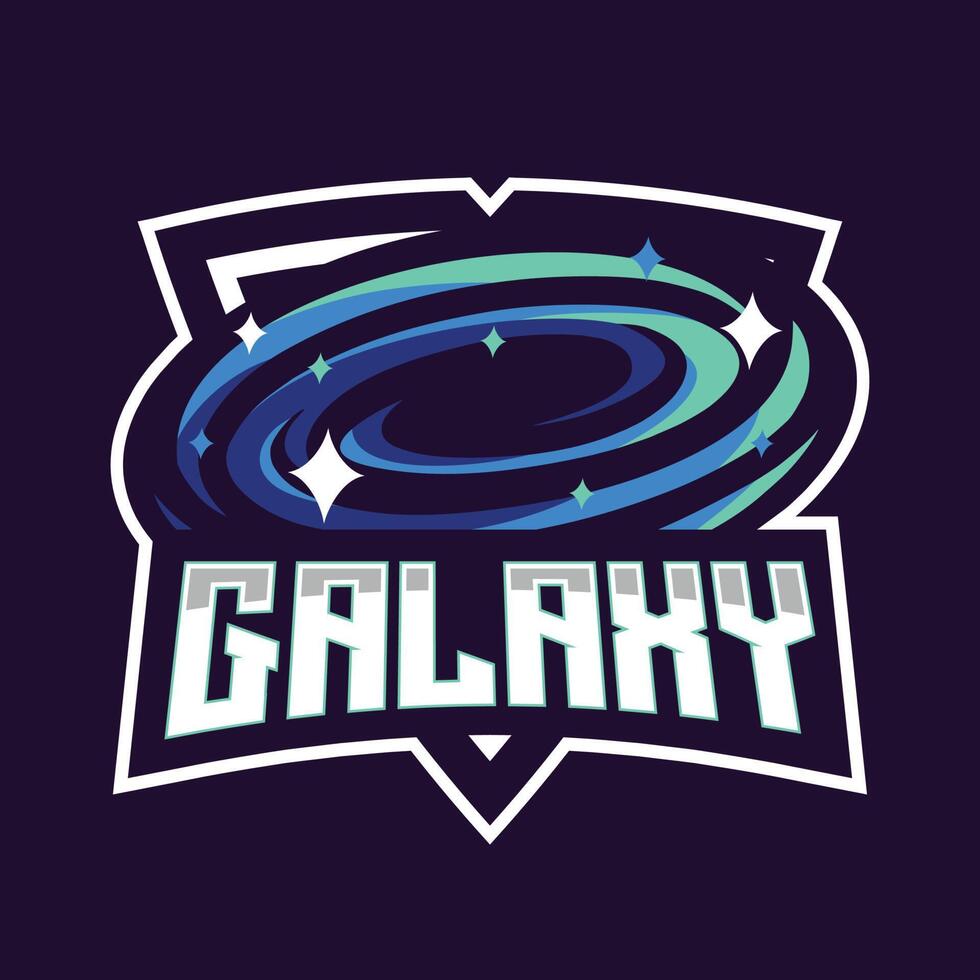 Galaxy esport gaming logo vector