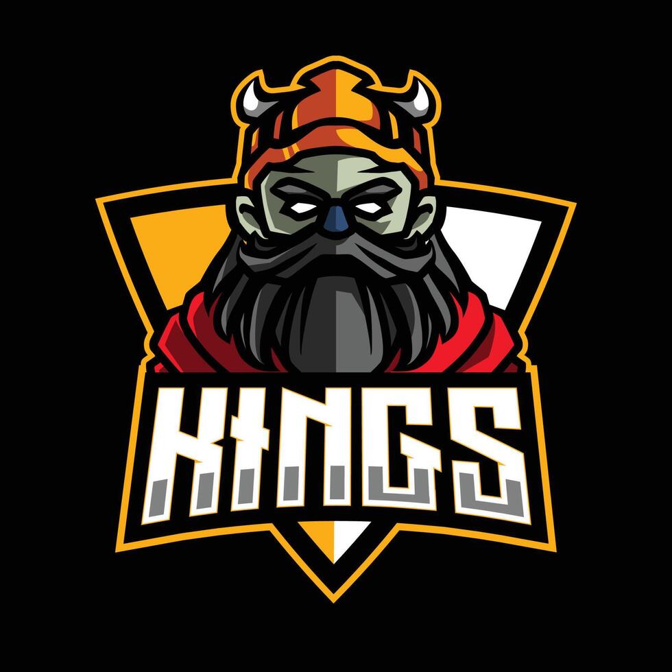 King esport gaming logo vector