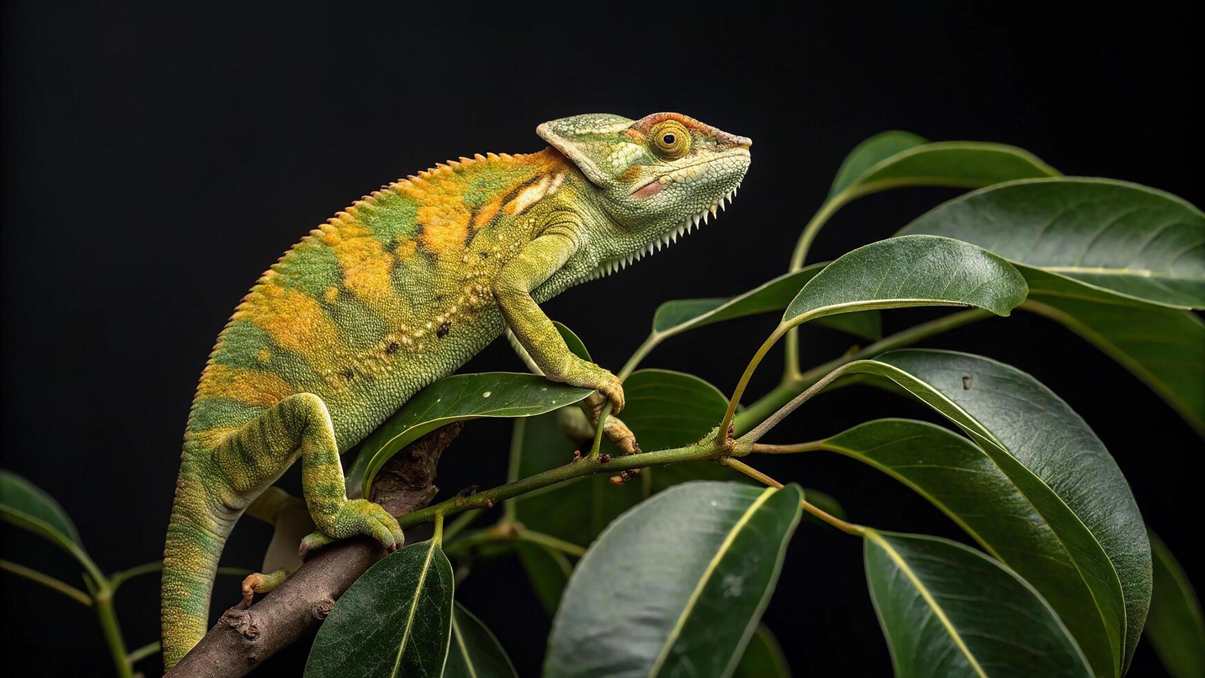 Printmaking Style Chameleon photo