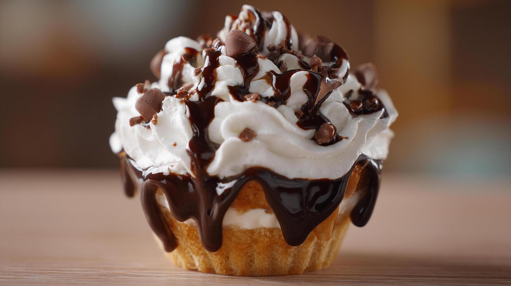 Natural tone dessert in high-res photography style photo