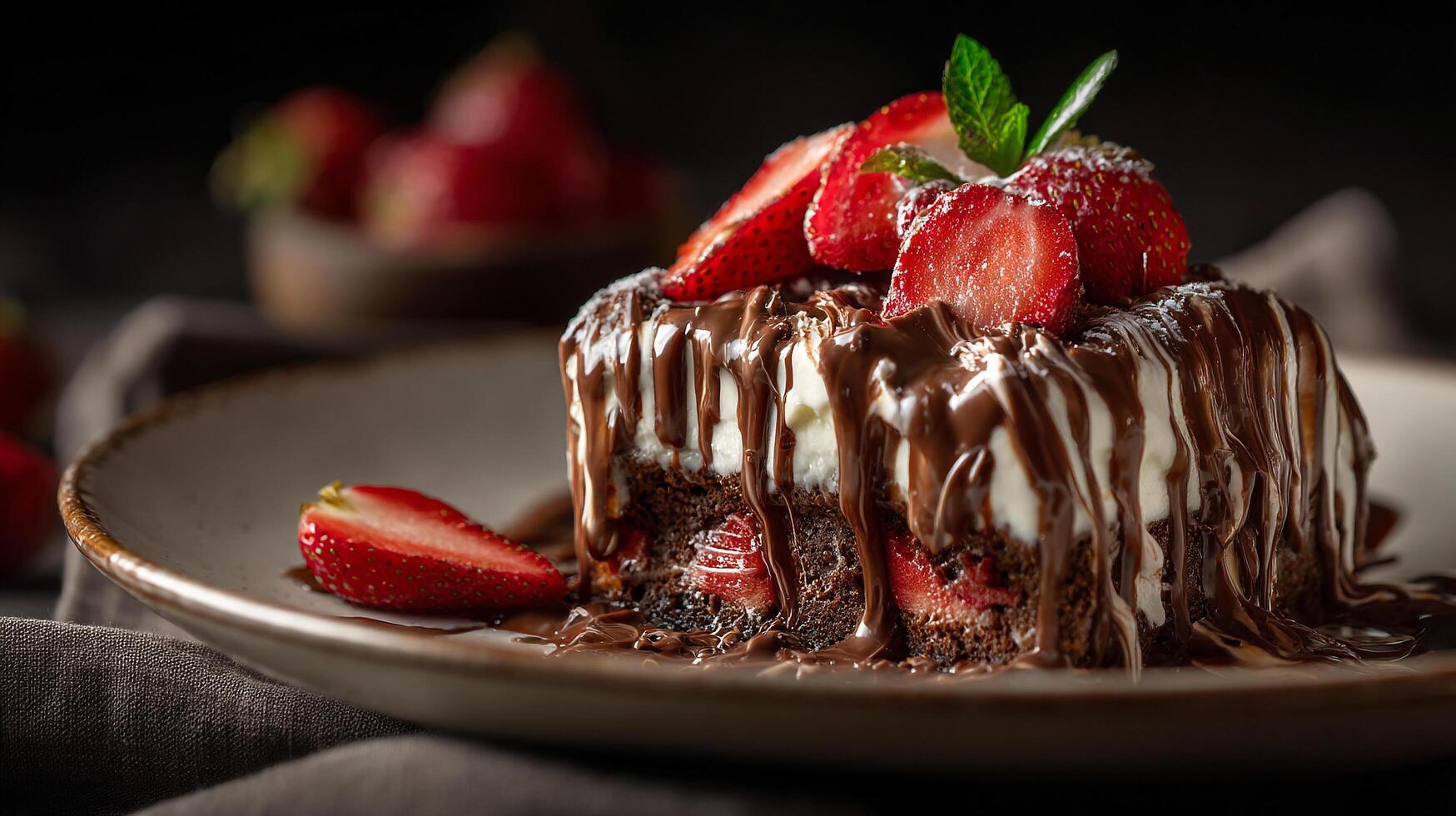 Dessert image with realistic color and finish photo