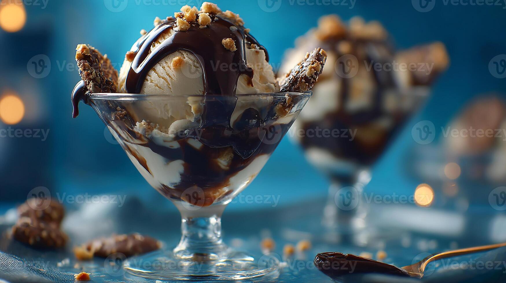 Food photography image of lighted tasty dessert photo