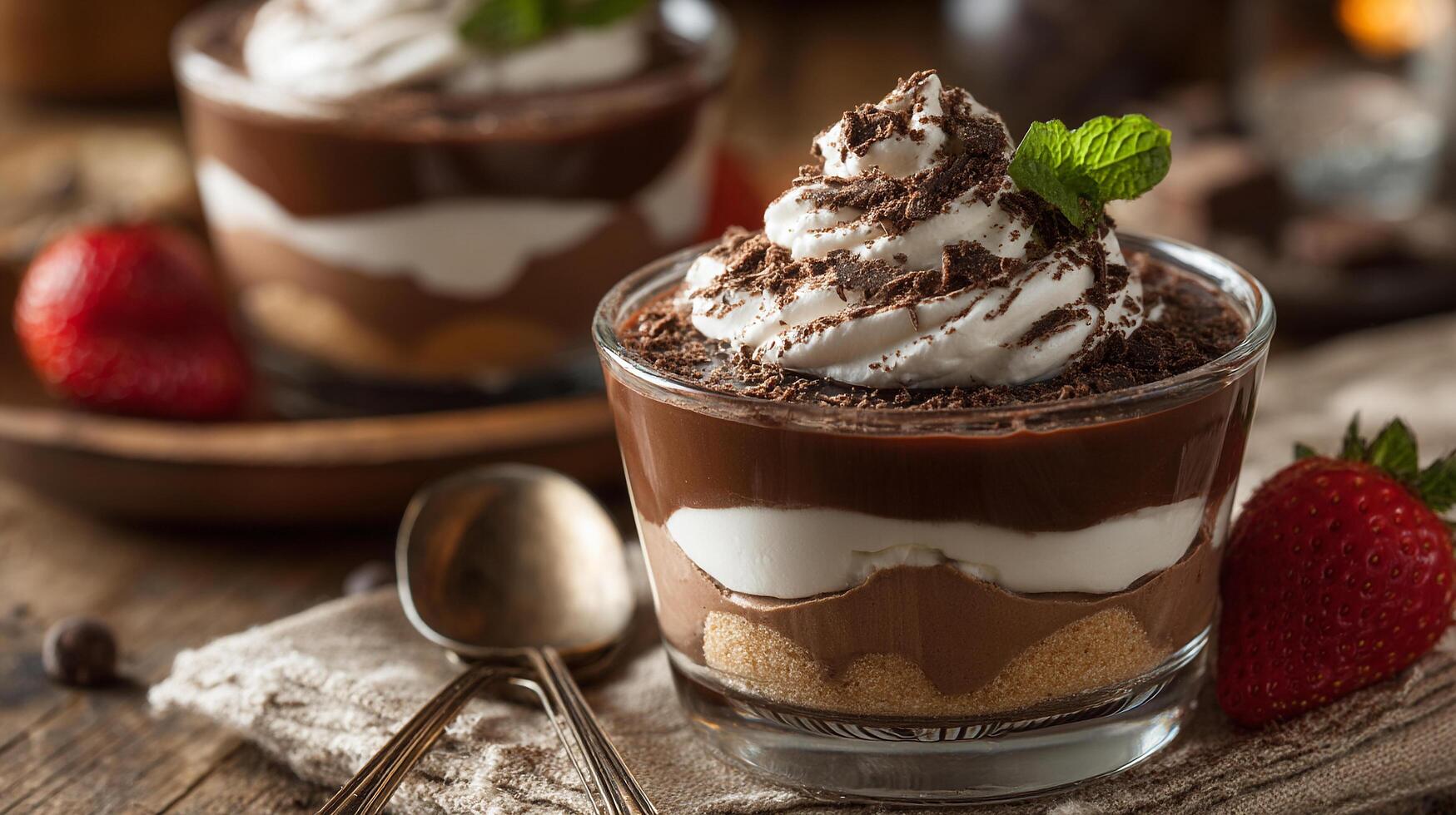 Realistic dessert with soft creamy lighting details photo
