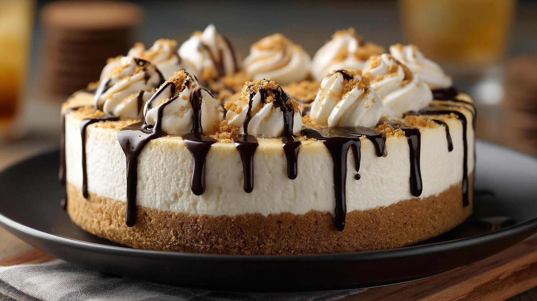 Creamy dessert in light-focused clean composition photo