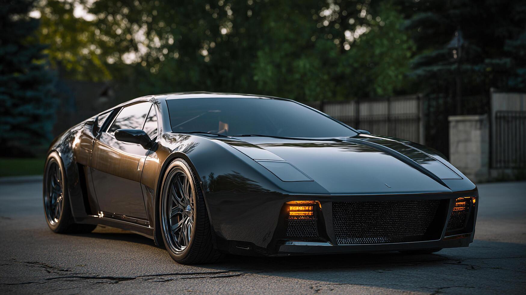 Original car shape in outdoor photography photo