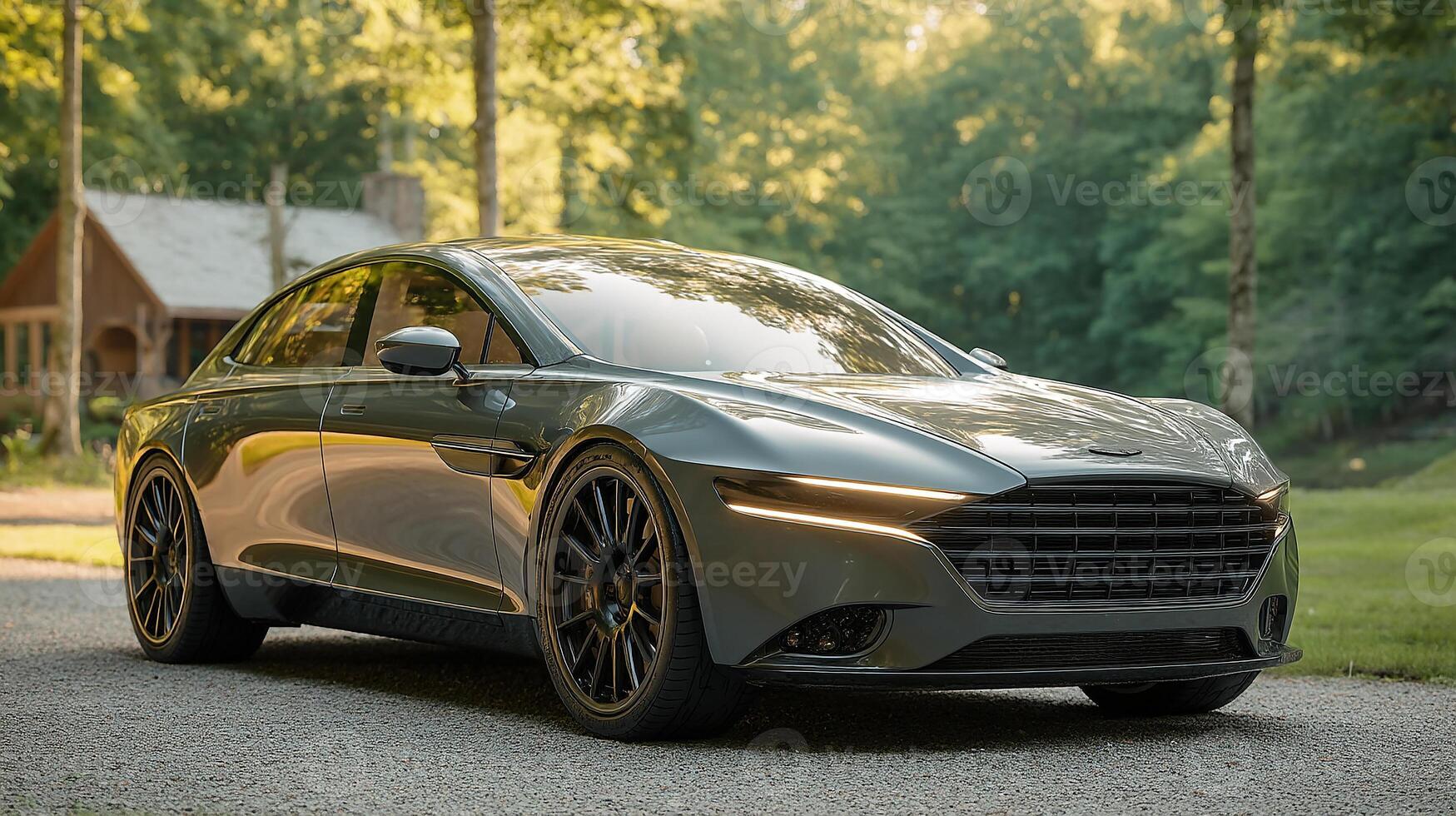 Bright outdoor photo of car in photography