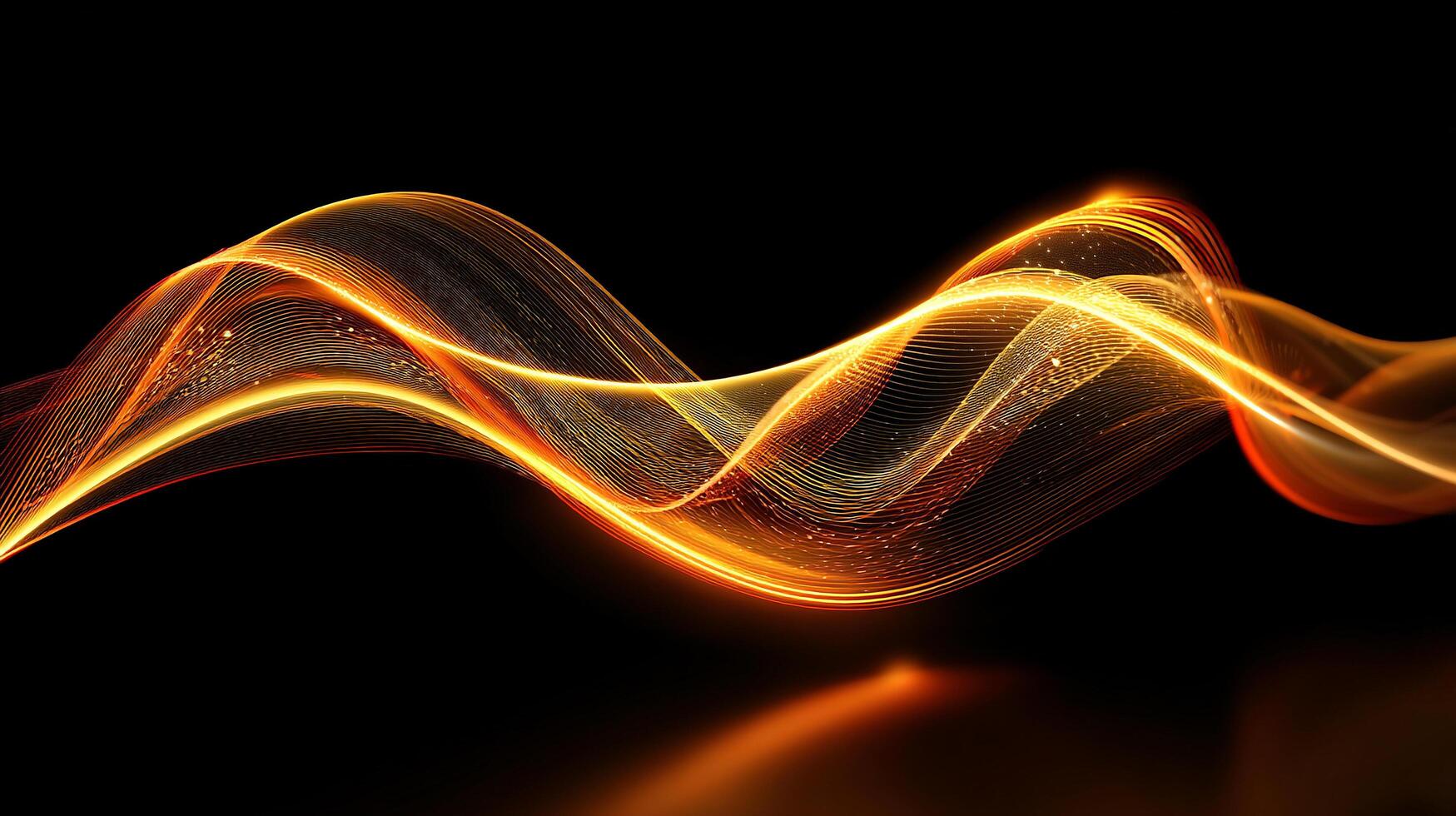 Curved wave background in modern abstract style photo