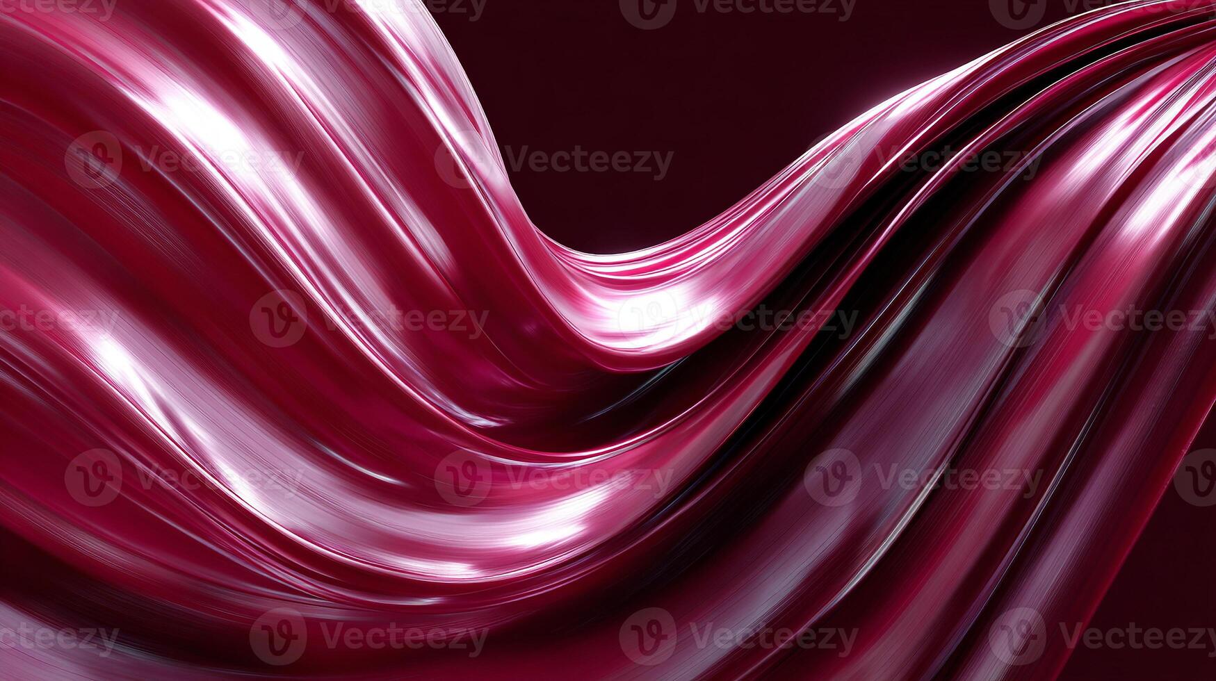 Realistic glossy waves in high-end abstract design photo