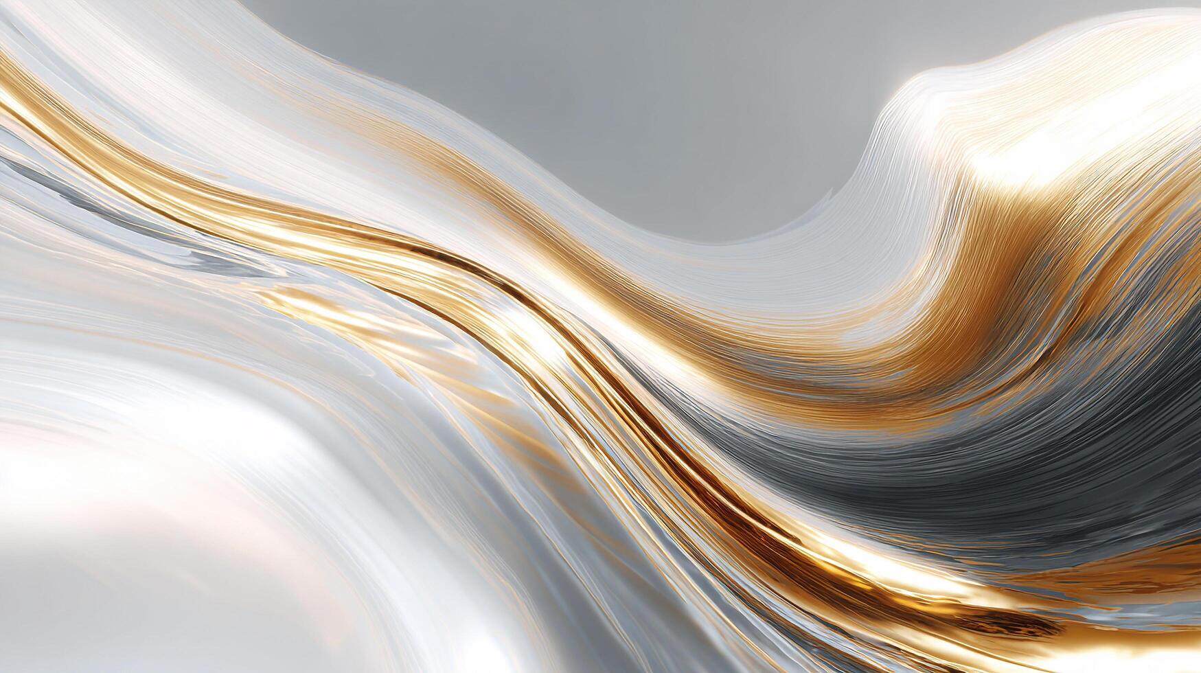 Wavy abstract backdrop in glowing luxury finish photo