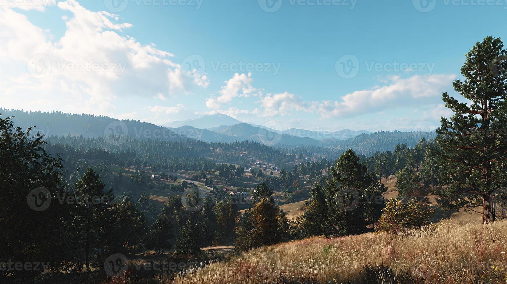 Ultra-realistic scenic view with clear lighting and natural beauty detail photo
