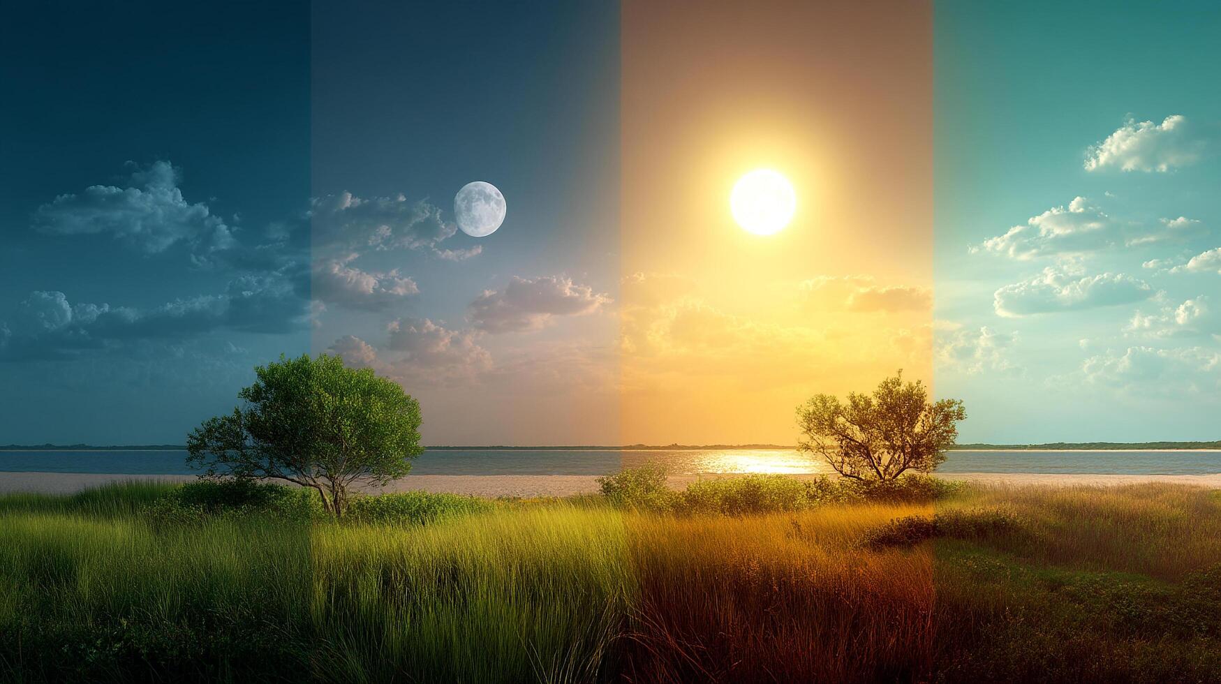 Ultra-sharp photo of realistic nature scenery beauty