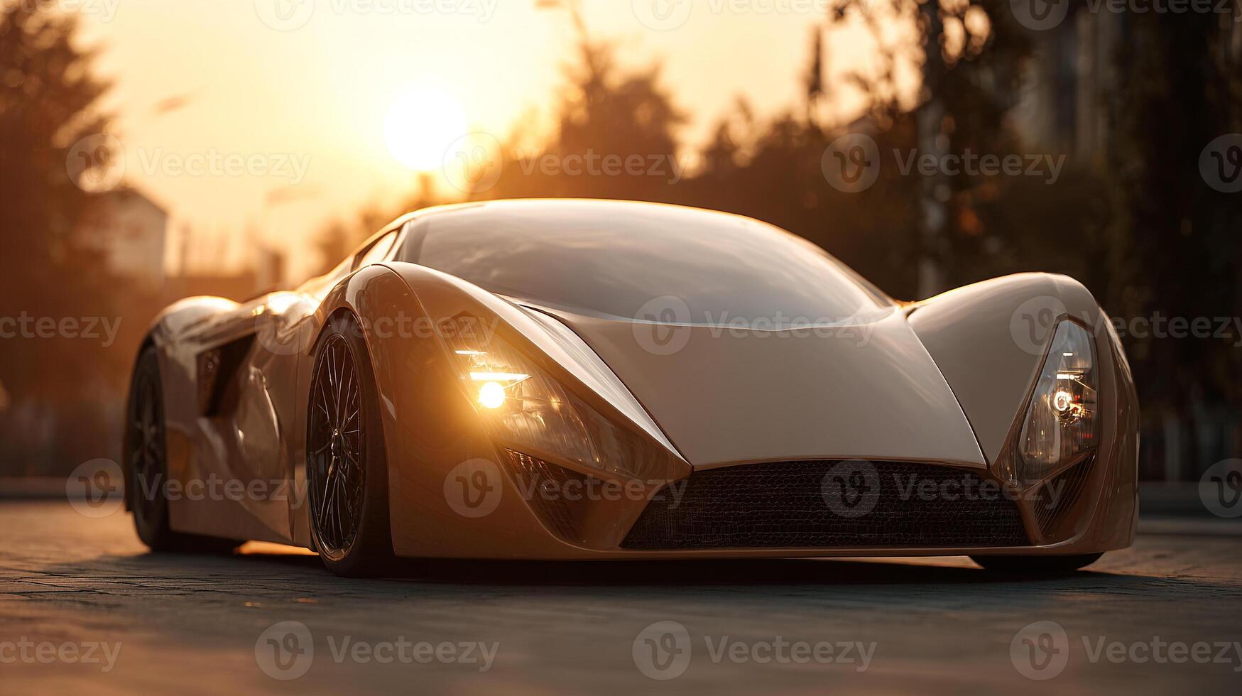 Bright daylight photography of sculpted auto body photo