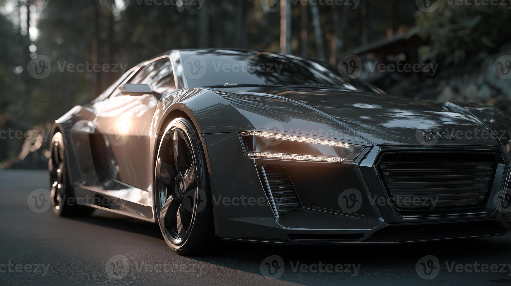 Precision car design captured in daylight photography photo