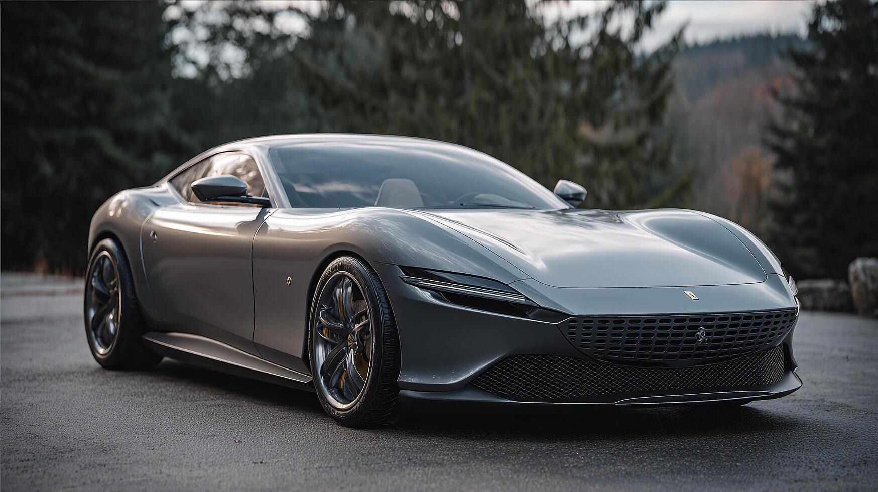 Sleek design captured in modern car photography photo