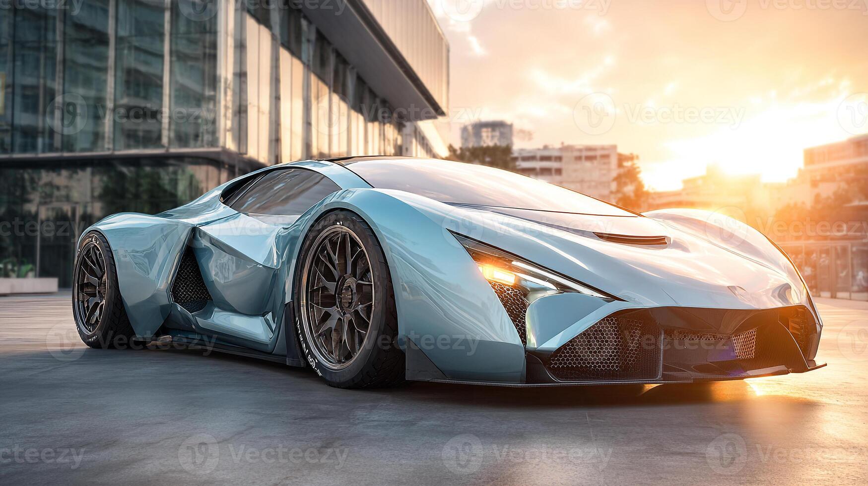 Outdoor light enhances auto photography composition photo