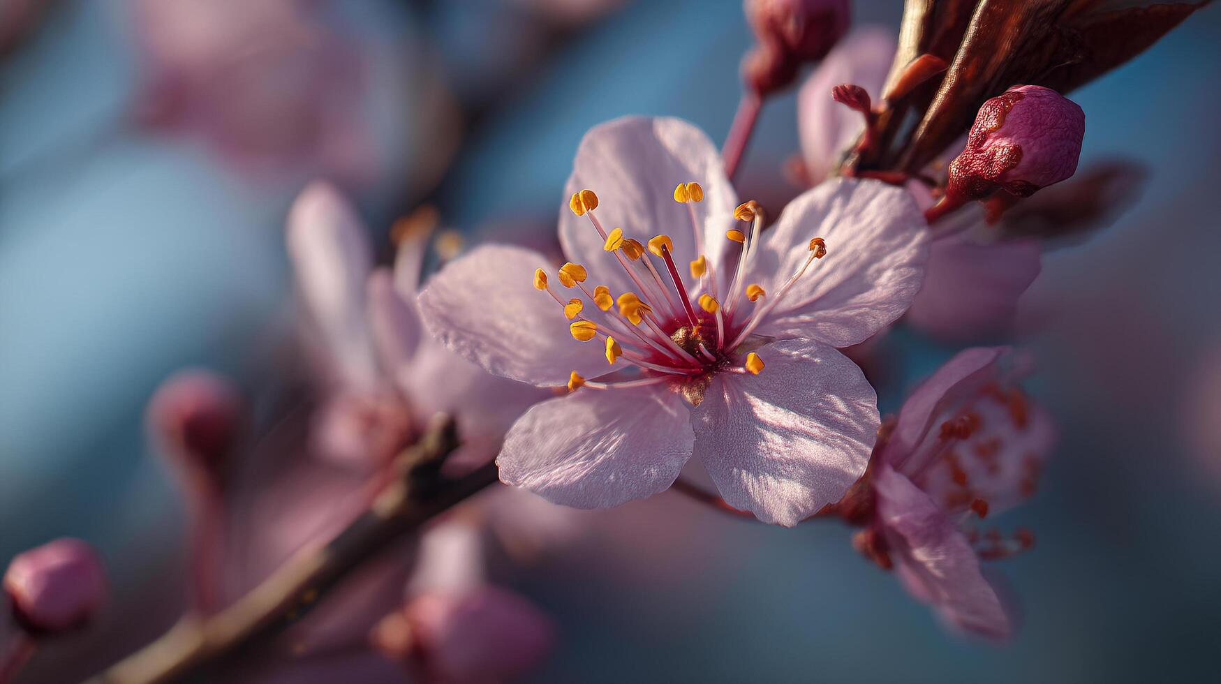 Elegant beautiful bloom with textured flower petals photo