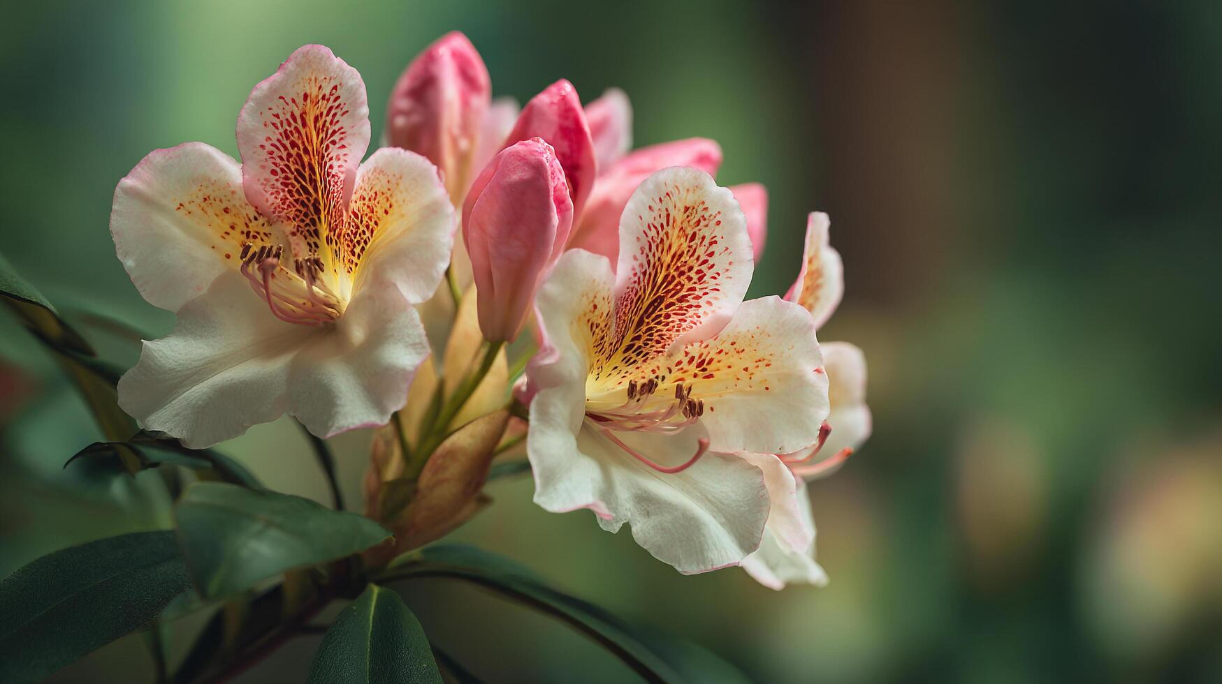 Beautiful blooming flower captured in natural light photo