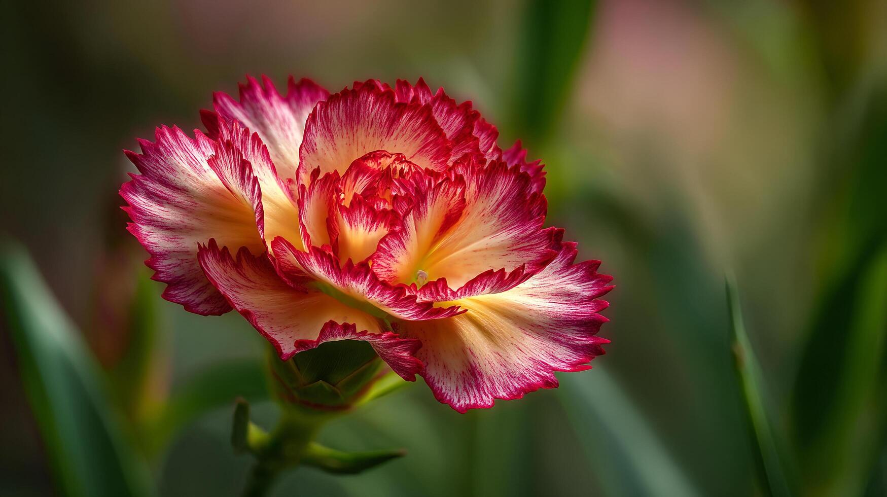 Flower macro photo with sunlight natural scenery texture