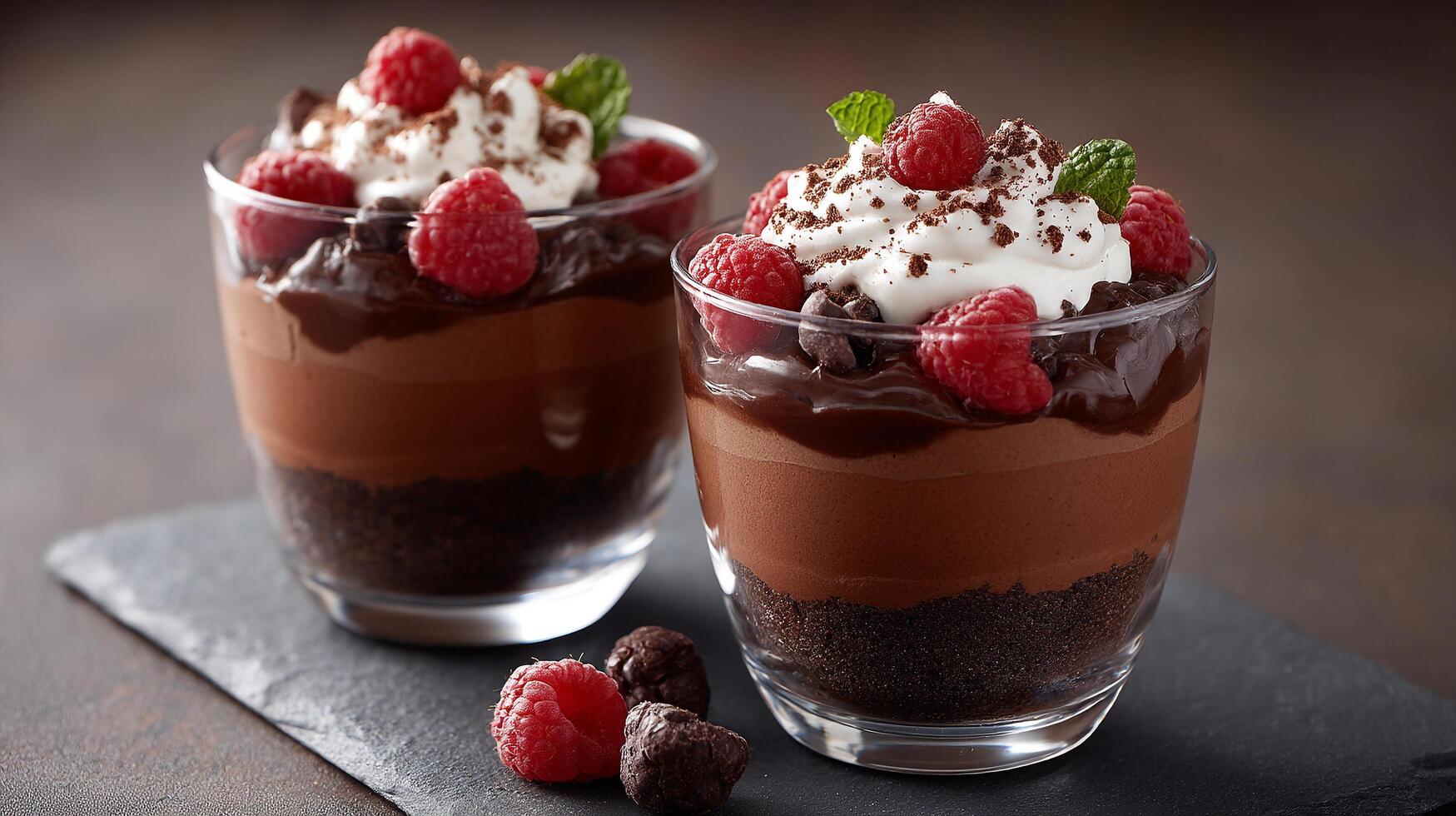 Dessert photo in minimal studio food setting