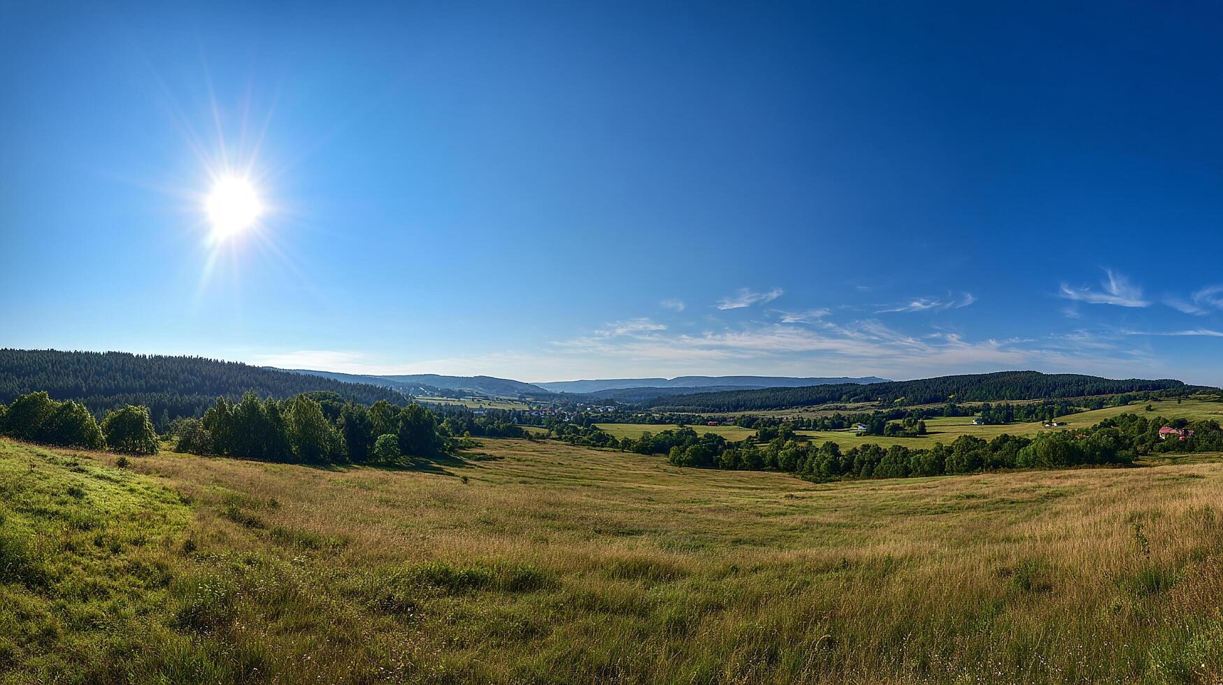 Photorealistic image of summer nature background photo
