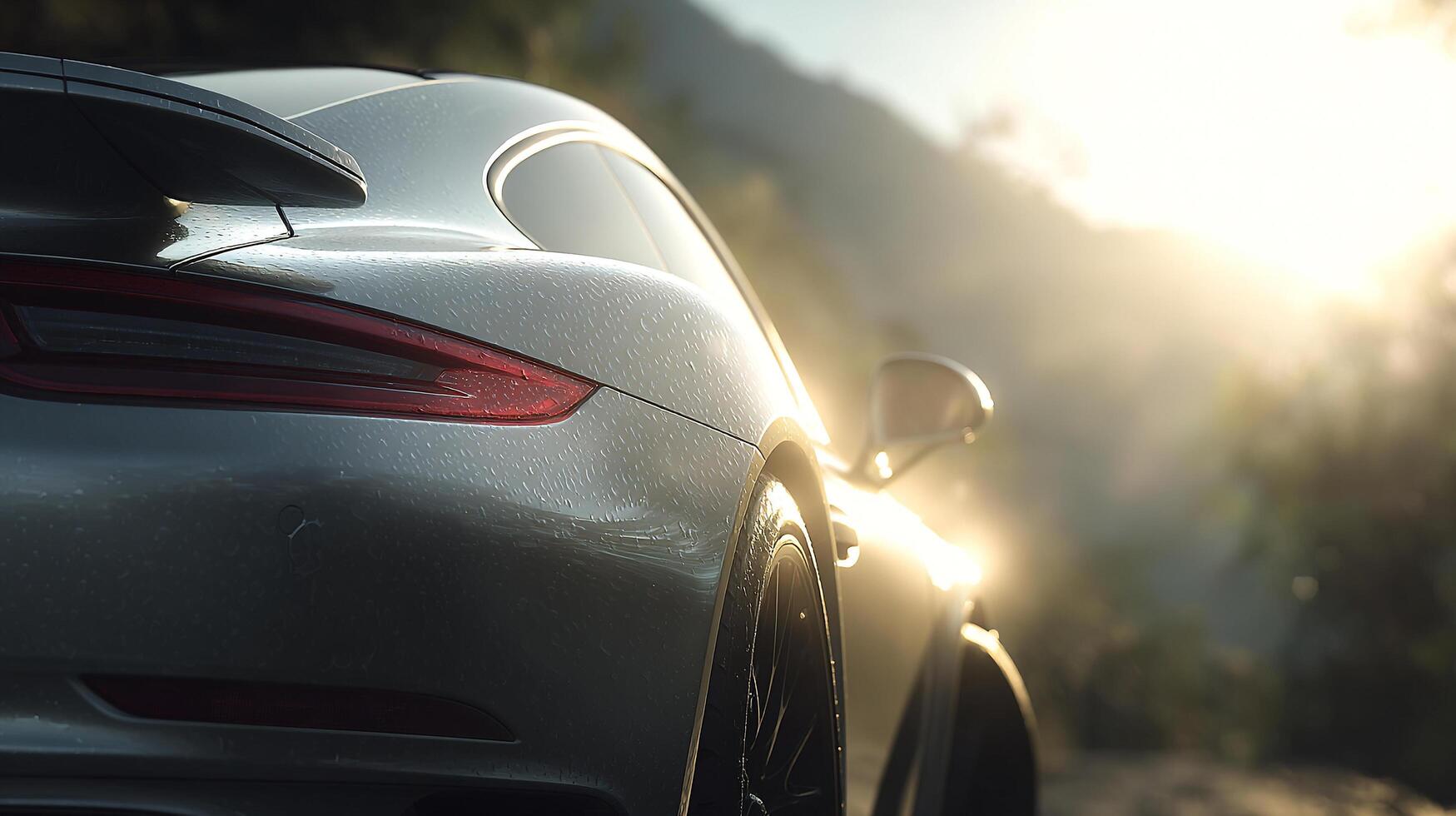 Soft lighting on vehicle in outdoor photography photo