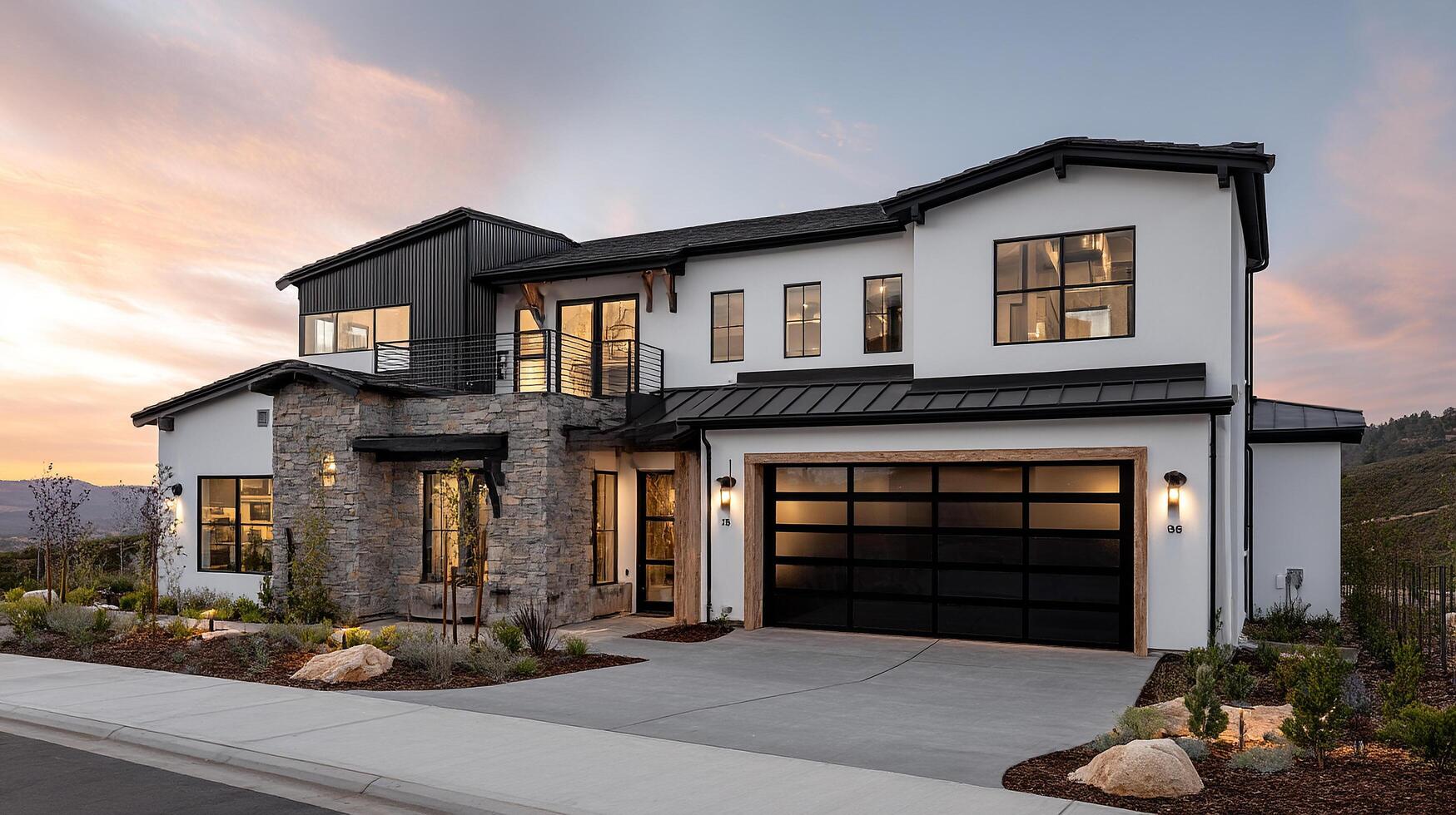 High detail shot of two story residence photo
