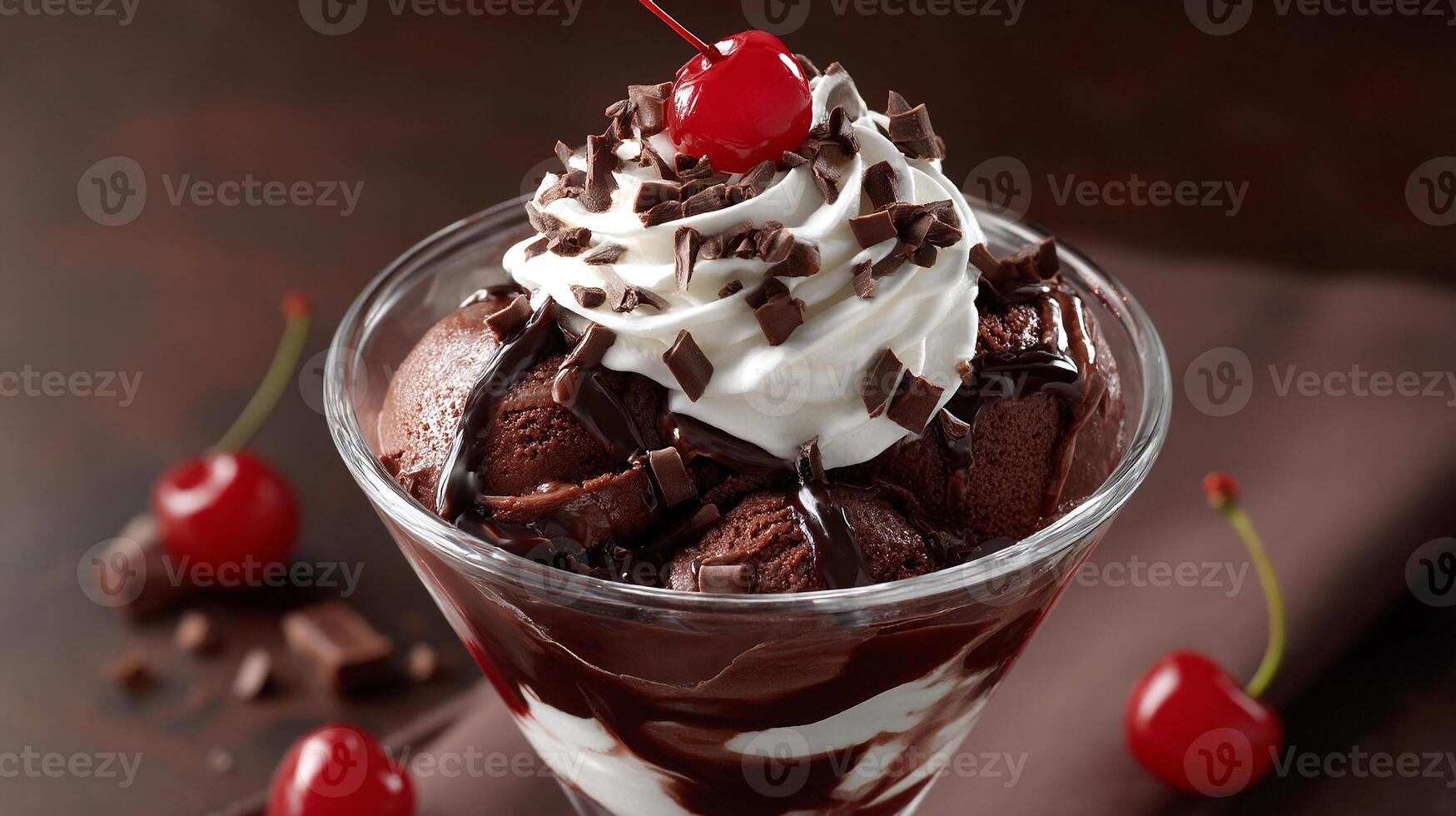 Sweet textured dessert photo with studio light realism