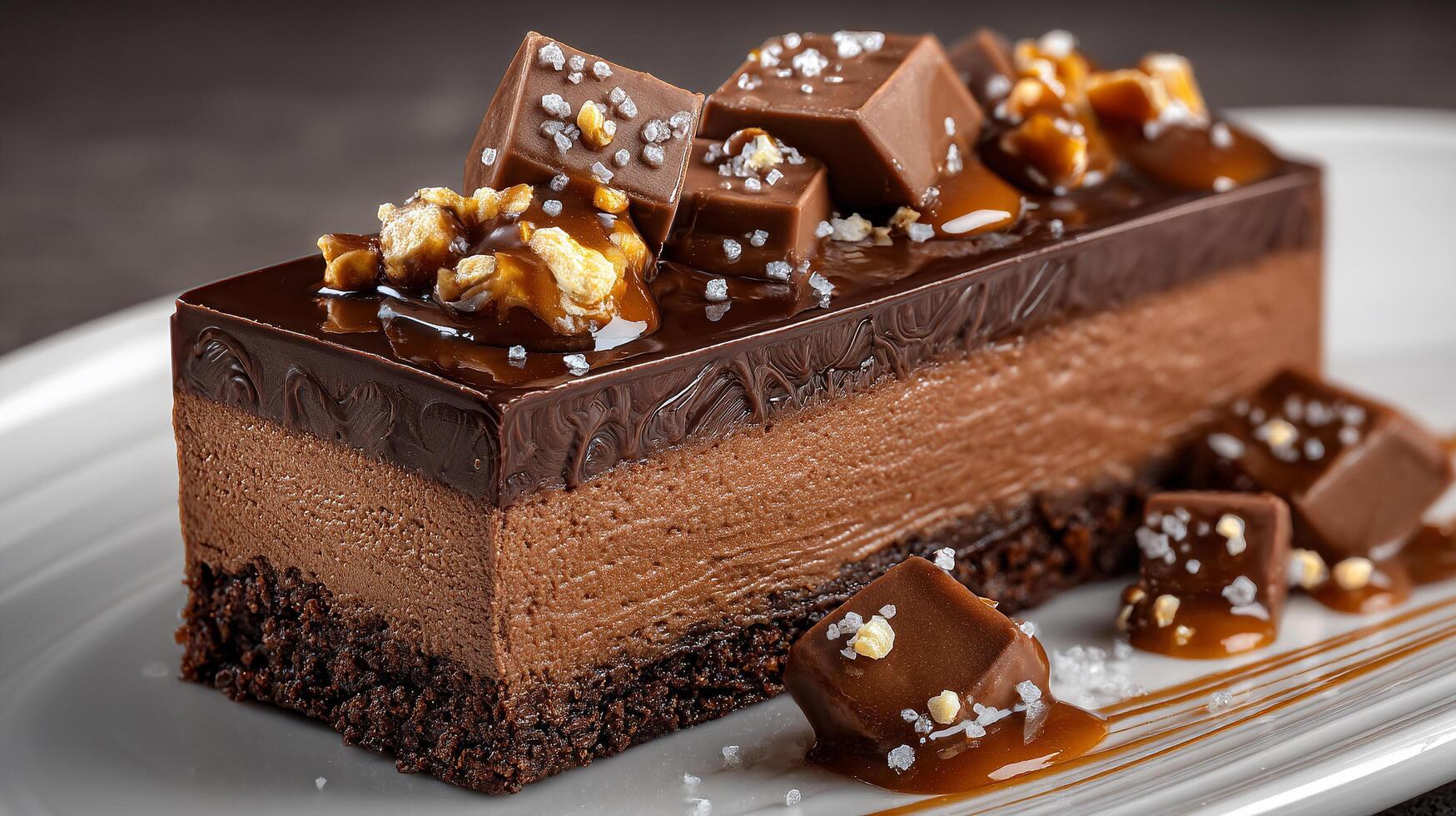 Food photography of sweet textured dessert with detail photo