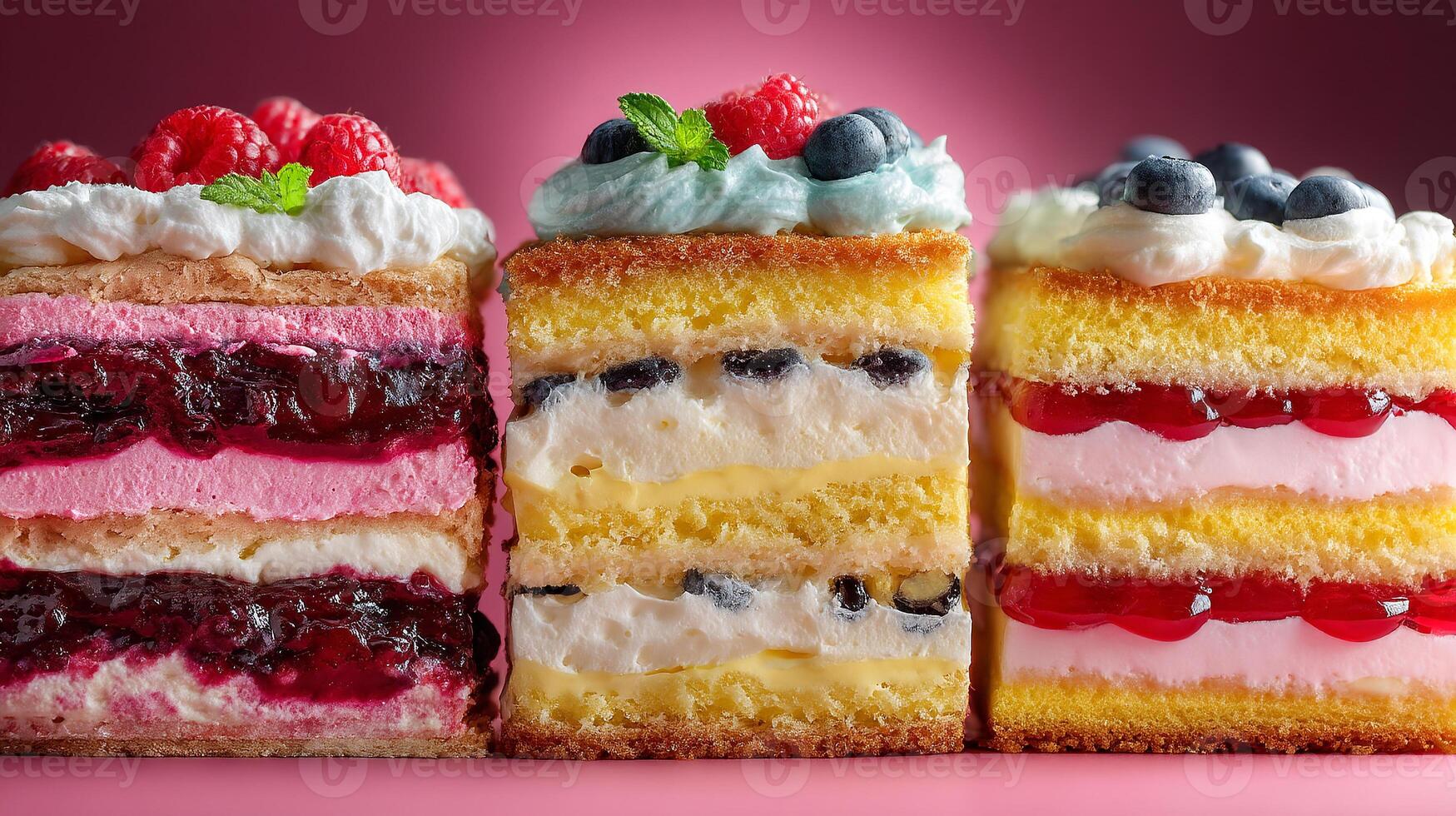 Delicious textured dessert in clean food photography style photo