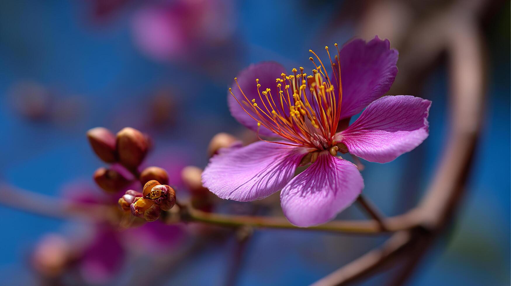 Blooming natural photo of flower with crisp textures