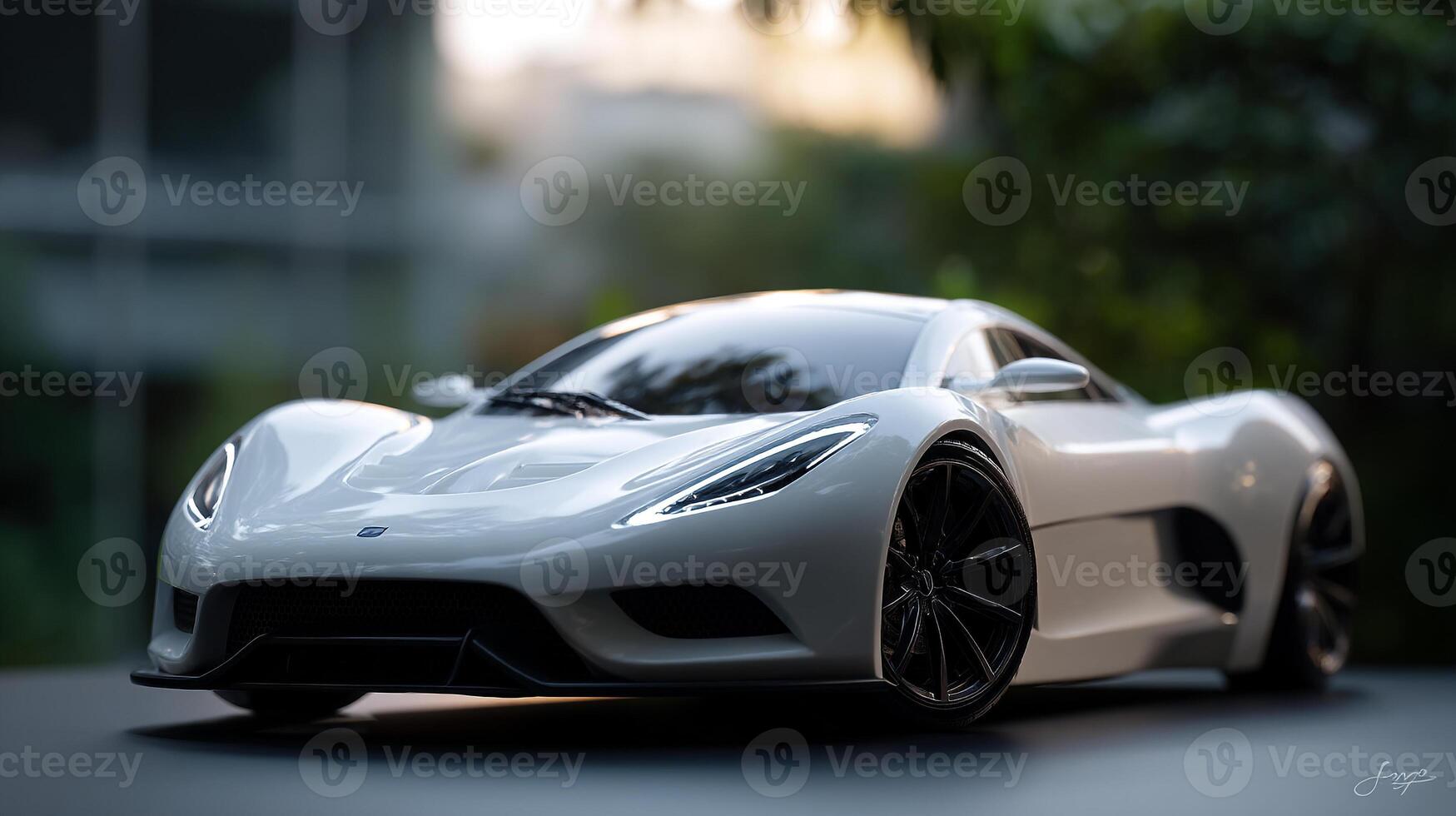 Stylish daylight photo with car photography tone
