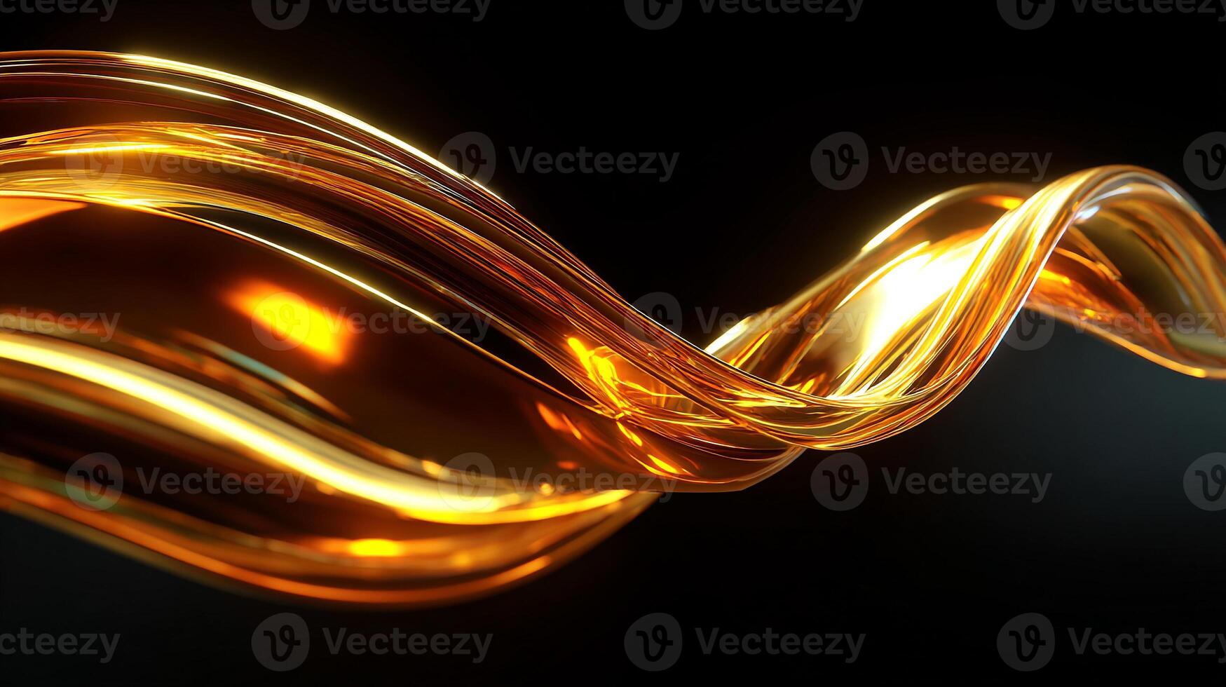 Sleek abstract wave shapes in modern background photo