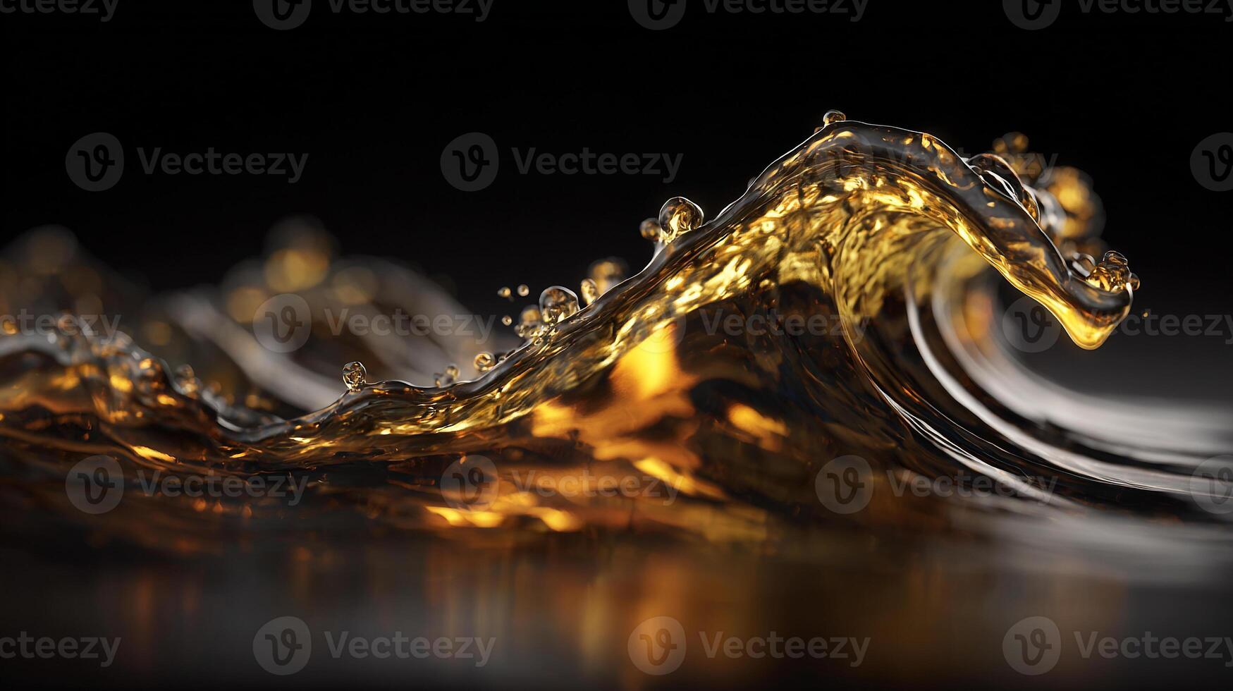 Premium abstract design with light-filled wave texture photo