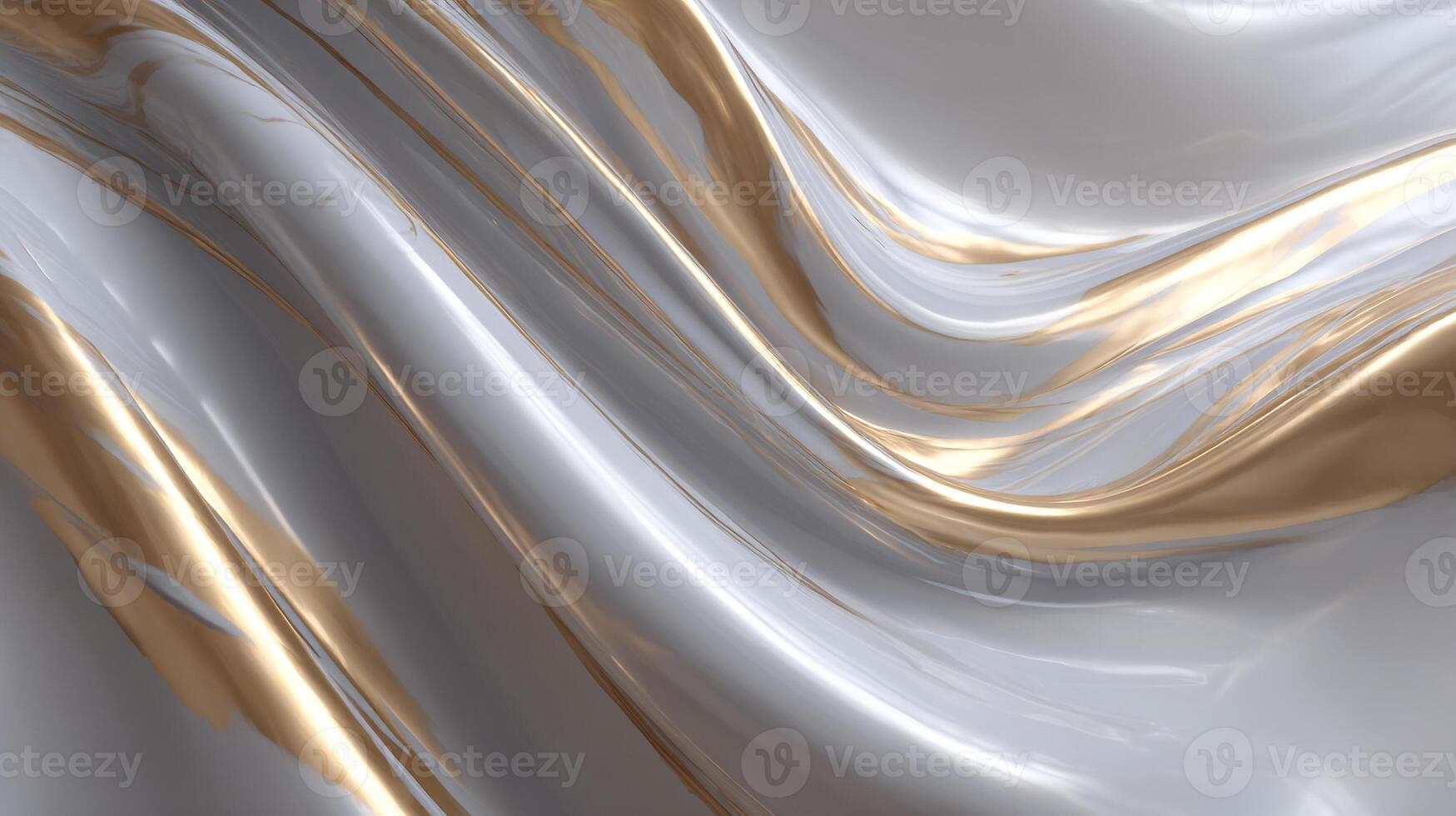 Wavy glowing abstract design with elegant finish photo