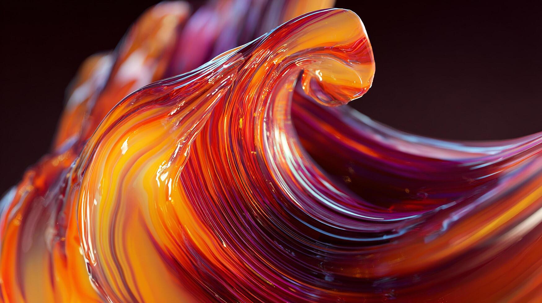 Graceful sweeping lines in clear abstract design photo