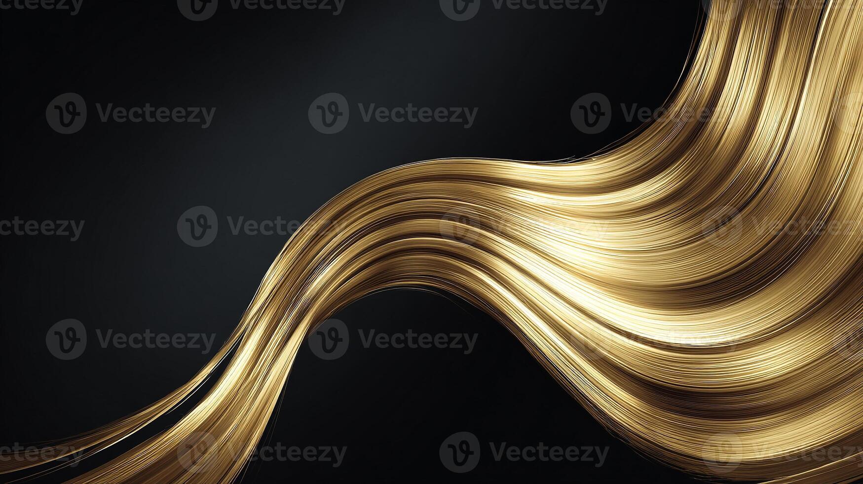 Wavy abstract backdrop with golden luxury tones photo