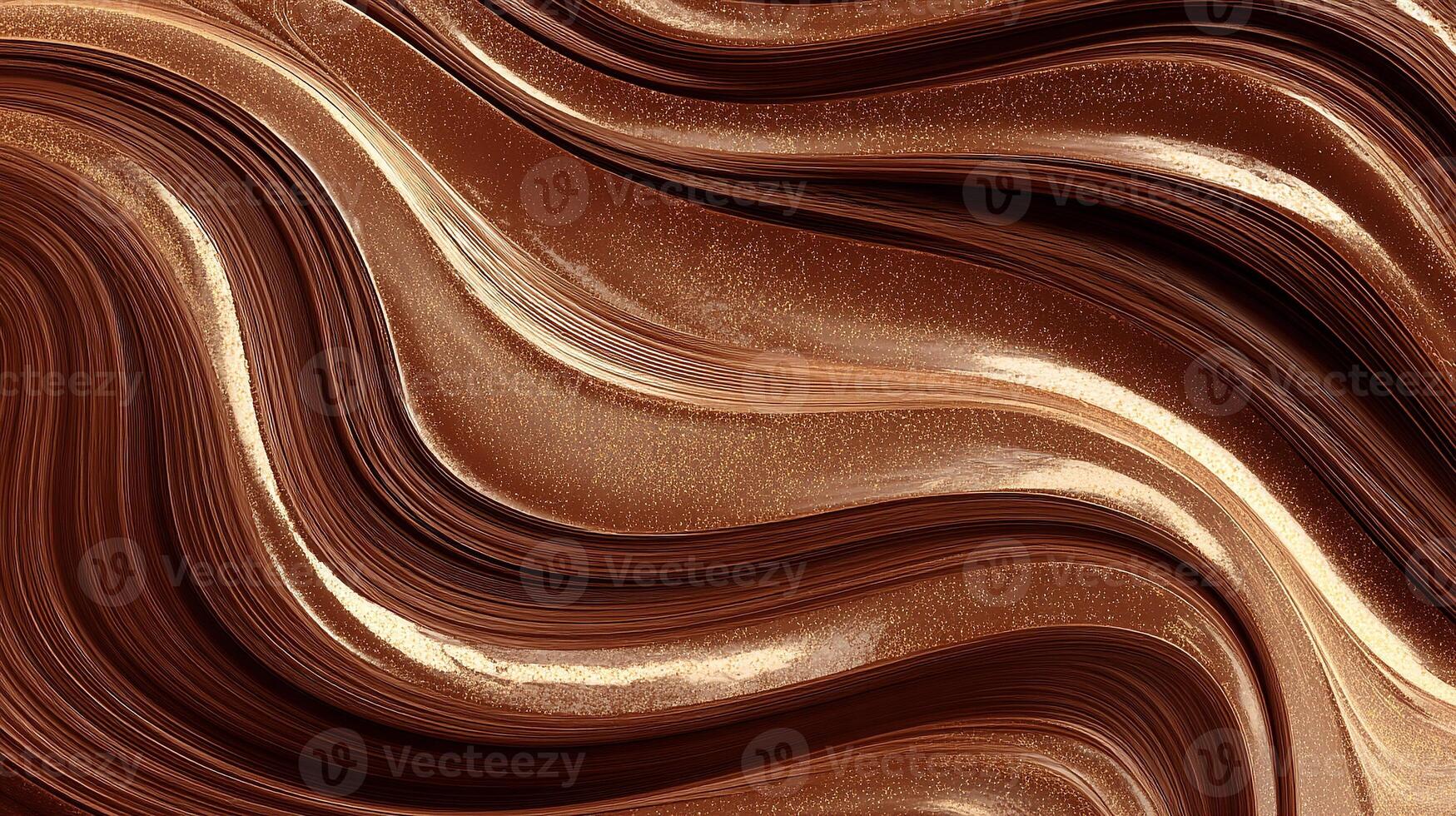 Soft golden glow in abstract wave style photo