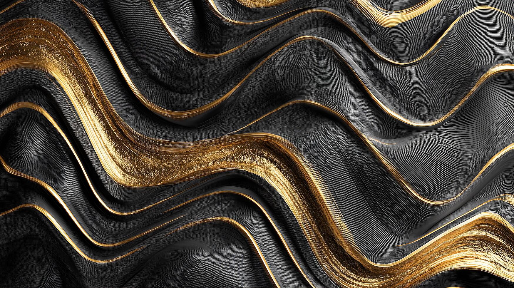 Smooth glossy wave design in high-resolution abstract photo