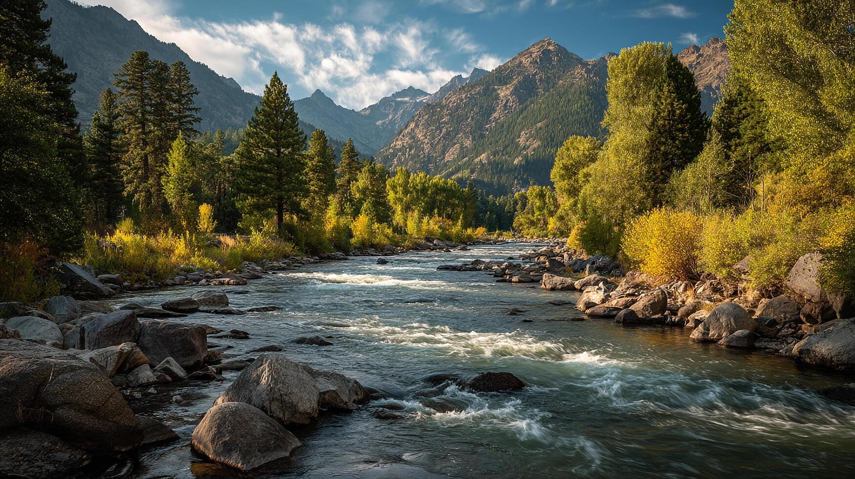 Vivid and real outdoor view in nature photo beauty