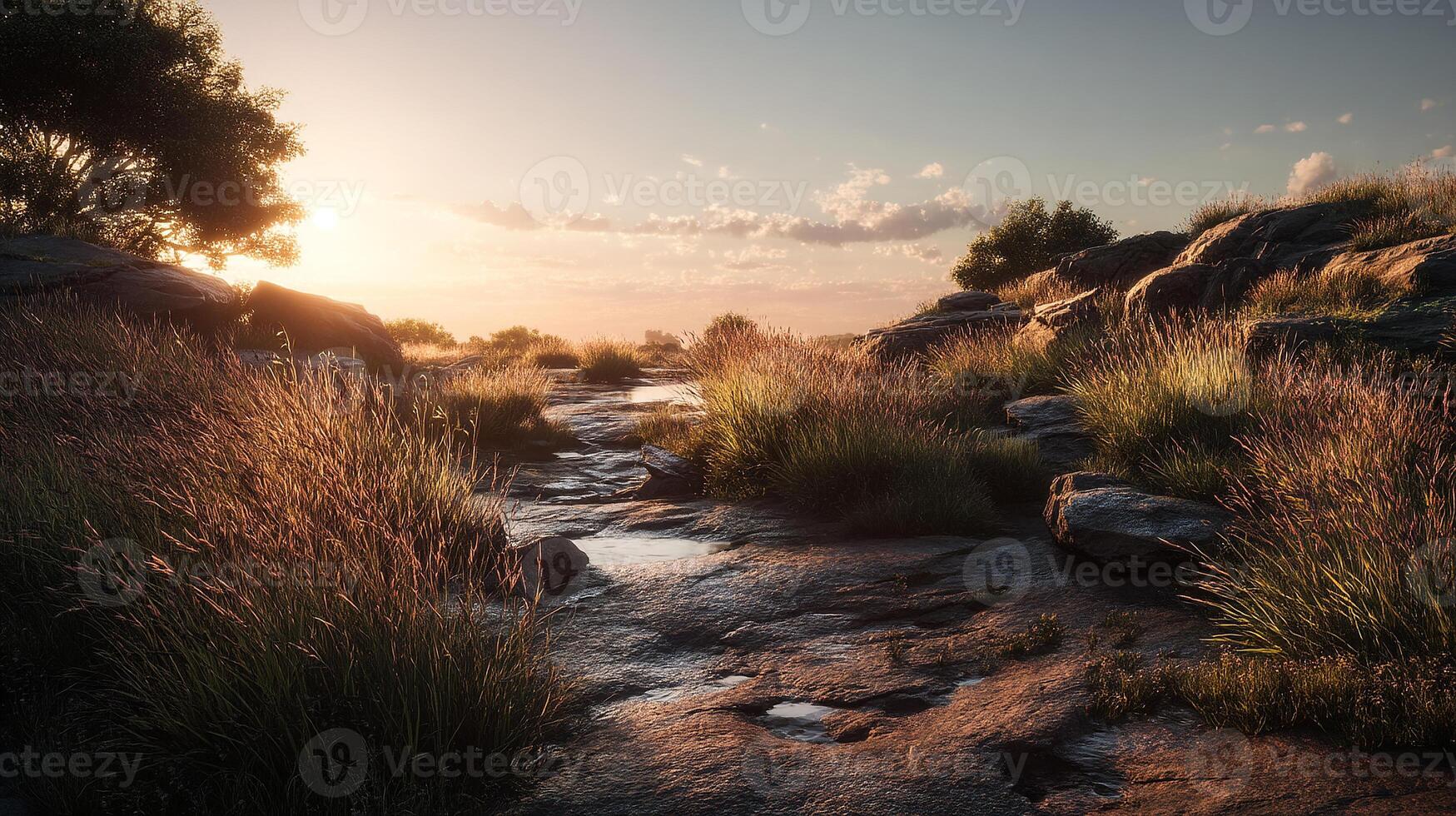 Commercial-quality photo of serene outdoor view and natural beauty