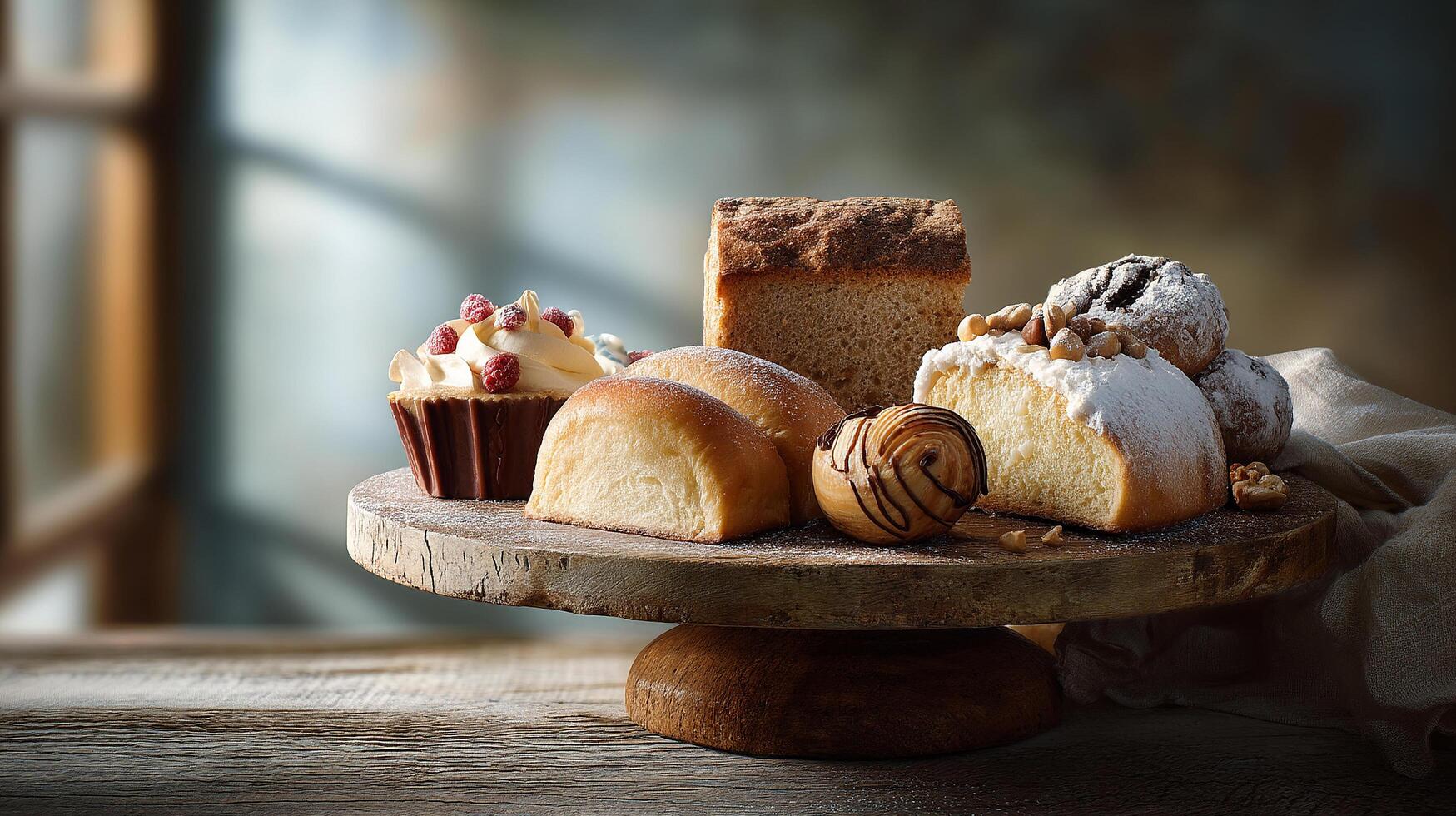 Rustic fresh-bakery image in focus photo