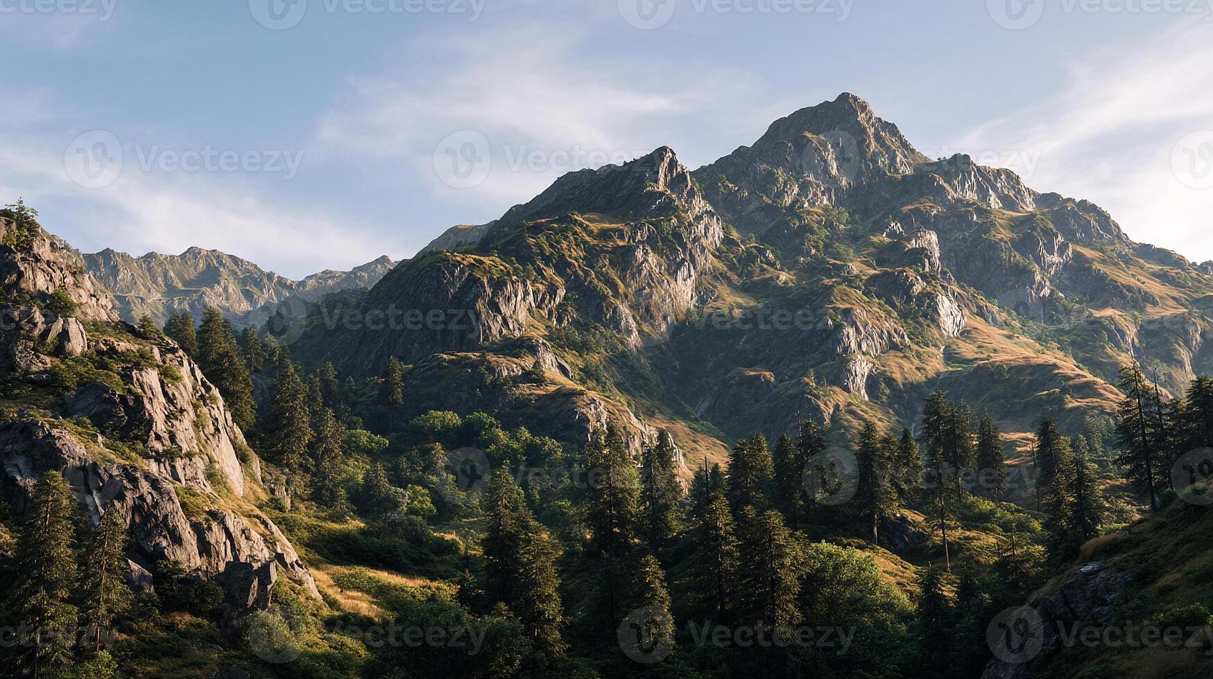Picture of beautiful scenery in full realistic detail and beautiful view photo